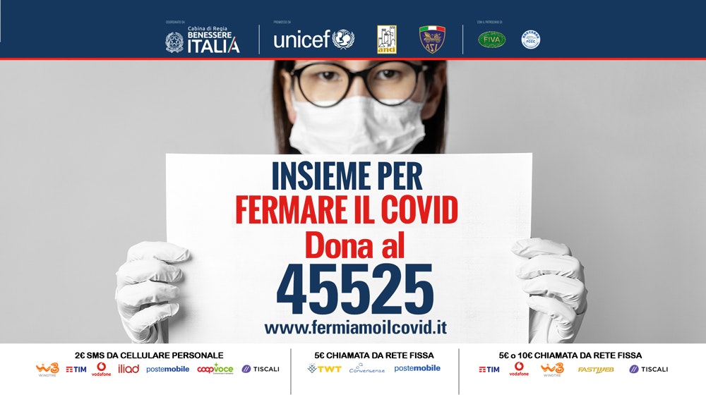 Attivato Numero Solidale Per La Campagna Insieme Per Fermare Il Covid Unicef Italia