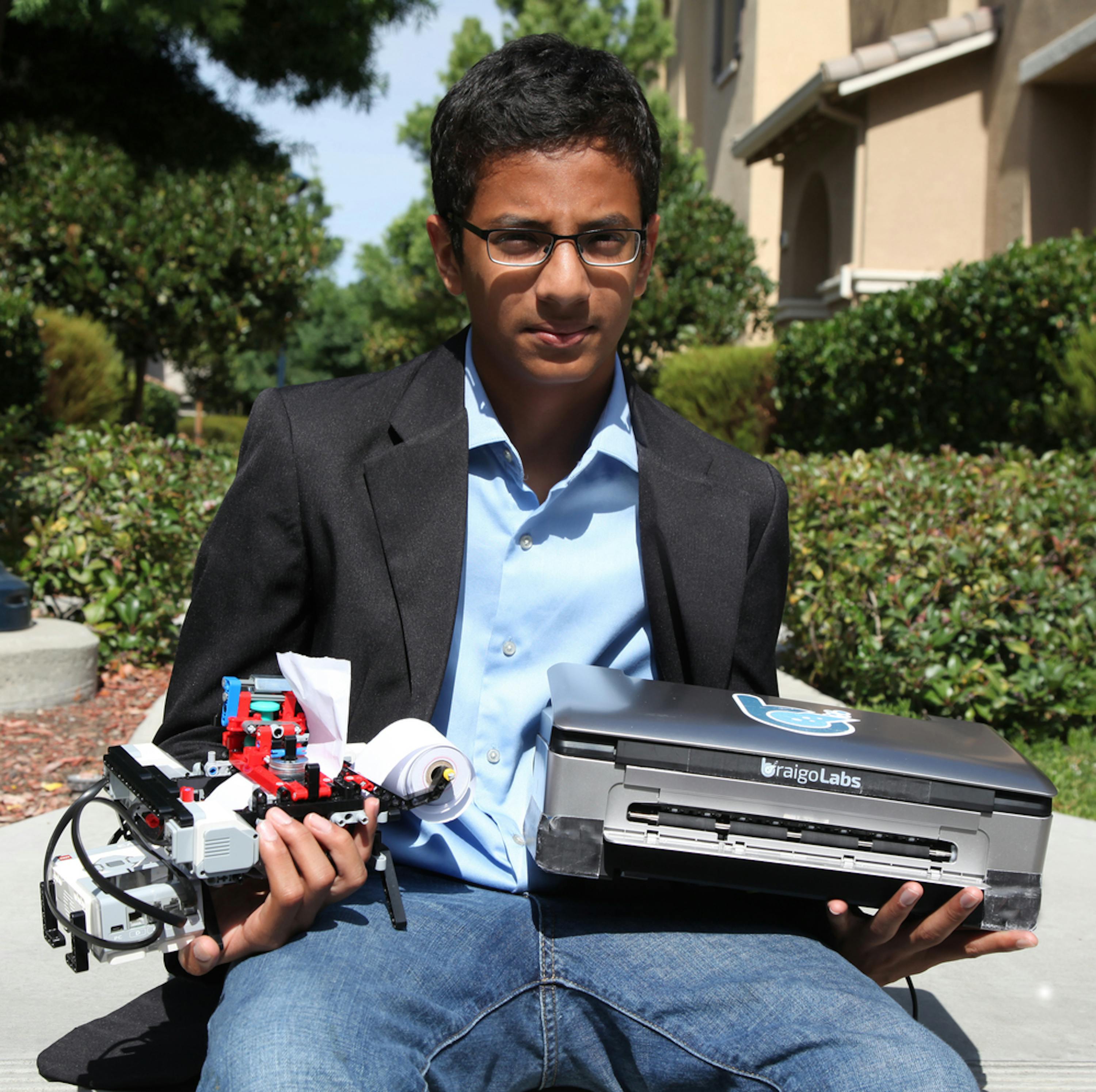 Shubham Banejree, inventore della stampante Braigo