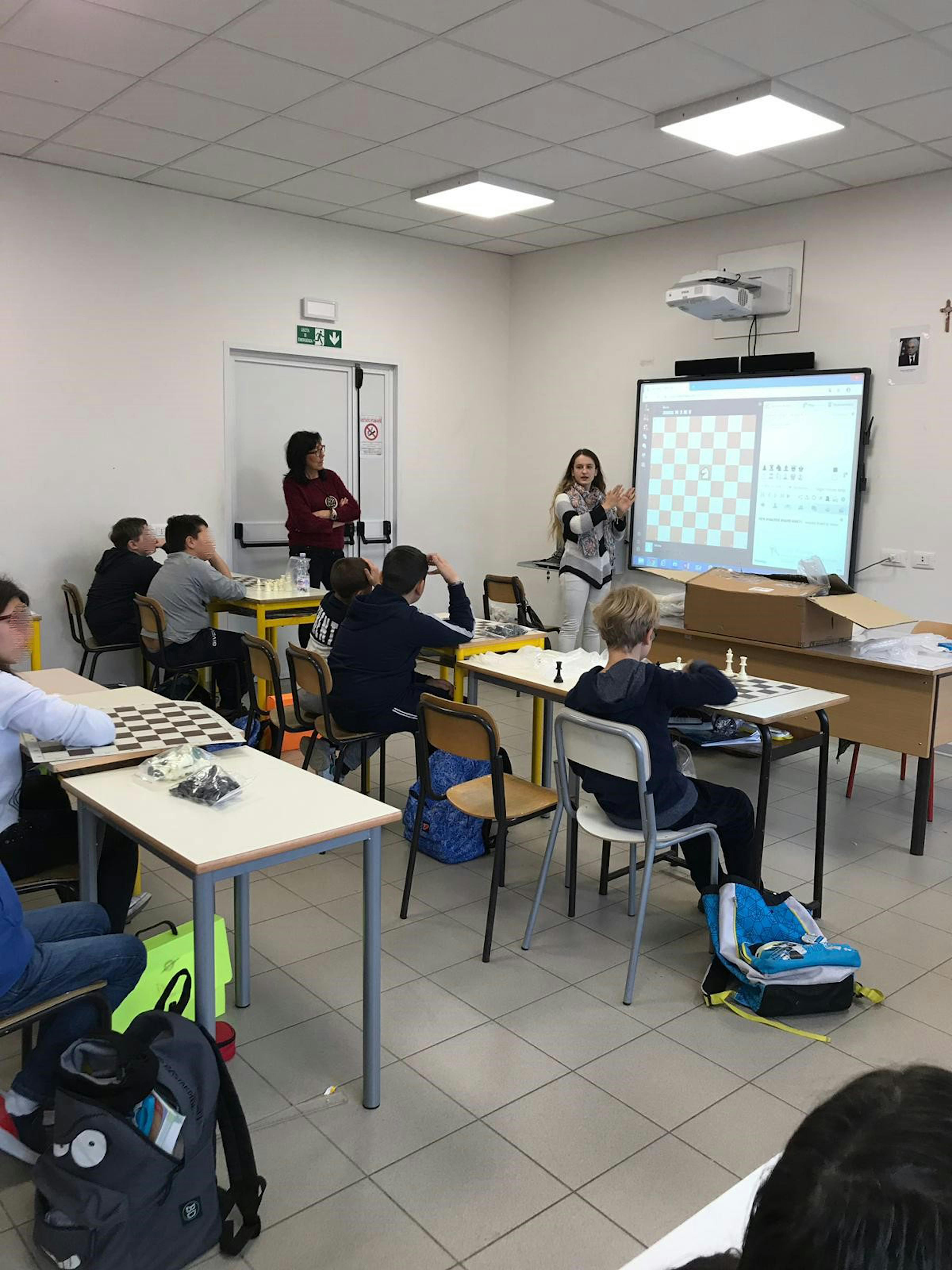 Daniela Movileanu a Norcia per Chess for Children