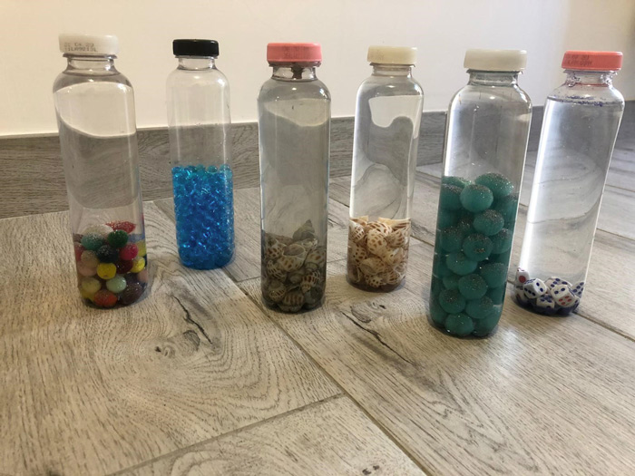YBCPACK Bottiglie di plastica da 350 ml, succhi e altre bevande fatte in  casa, anche come bottiglie sensoriali in plastica per bambini