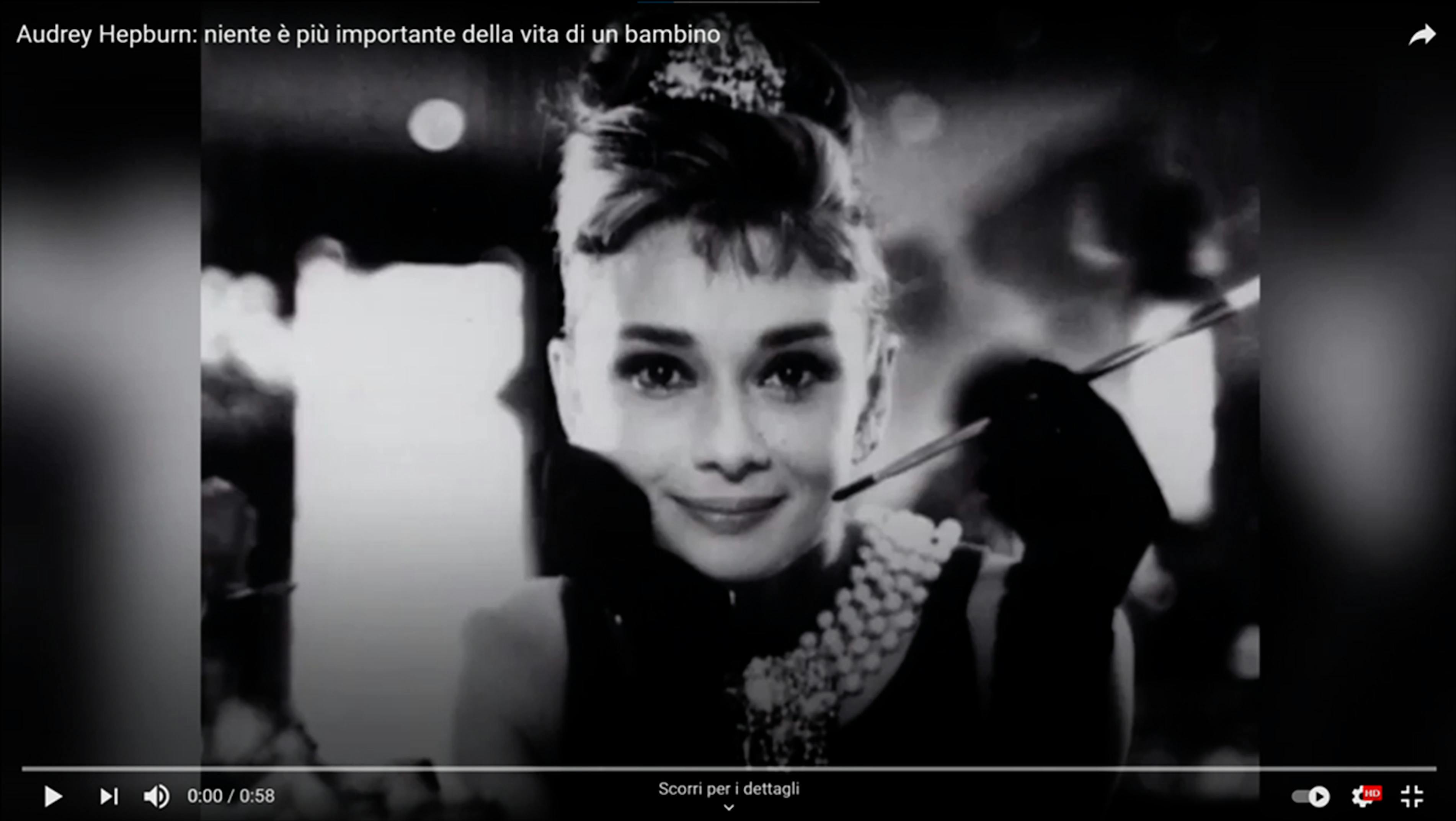 Audrey Hepburn: niente è più importante della vita di un bambino