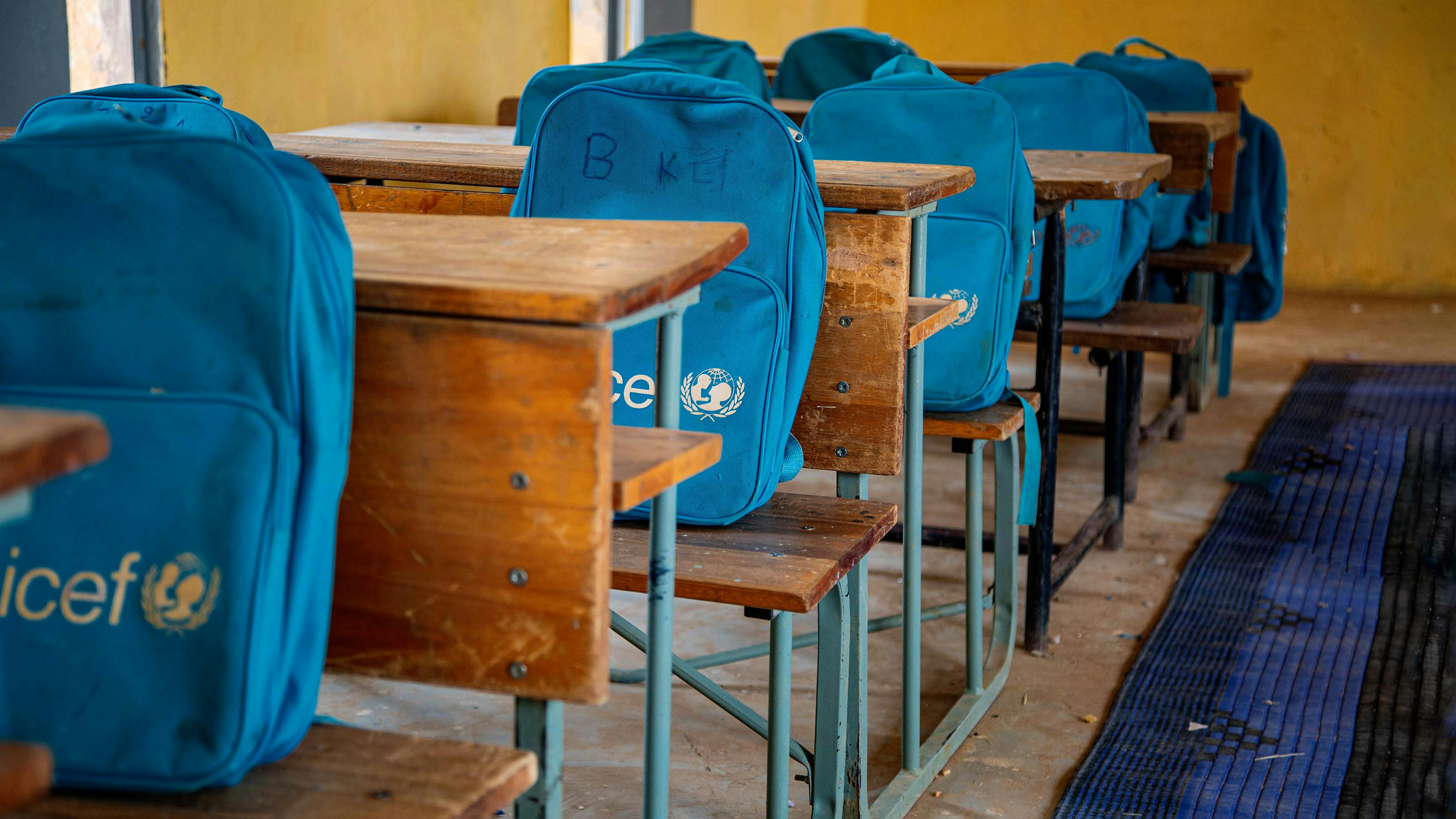 Mauritania, una classe vuota nella scuola primaria di  Bassiknou