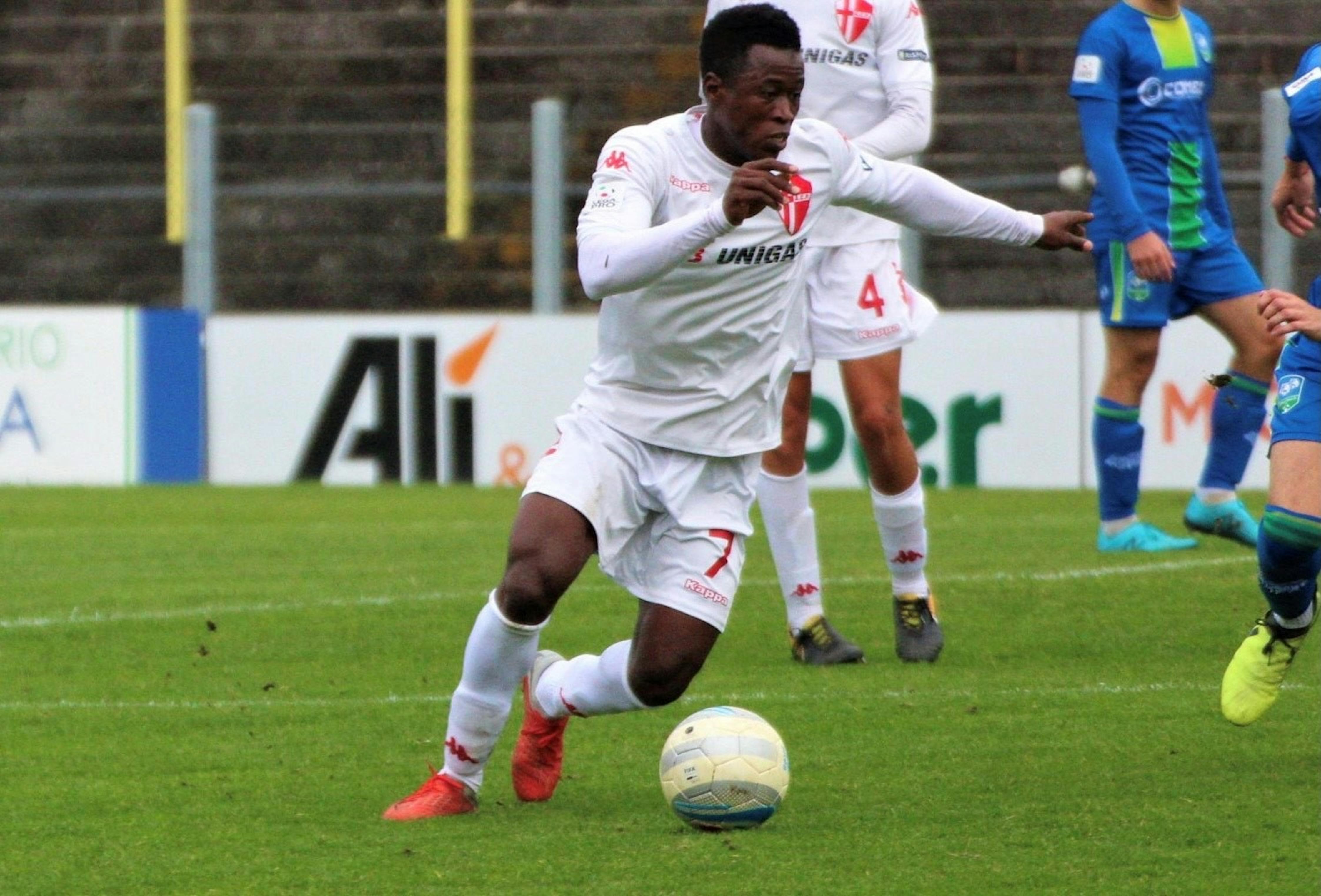 Cherif in campo con il Padova, copyright Calcio Padova