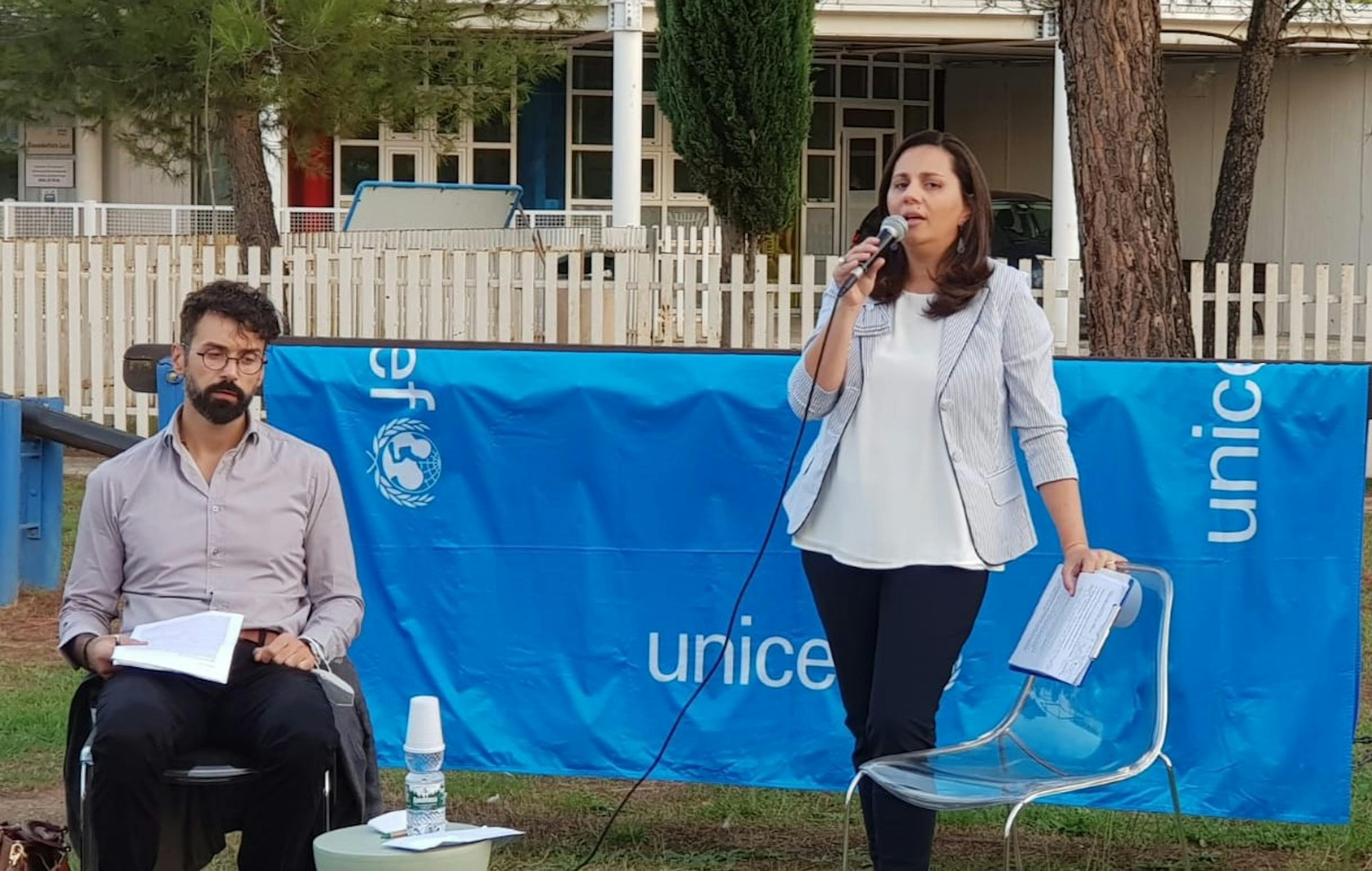 Cosenza, i relatori durante l'iniziativa UNICEF