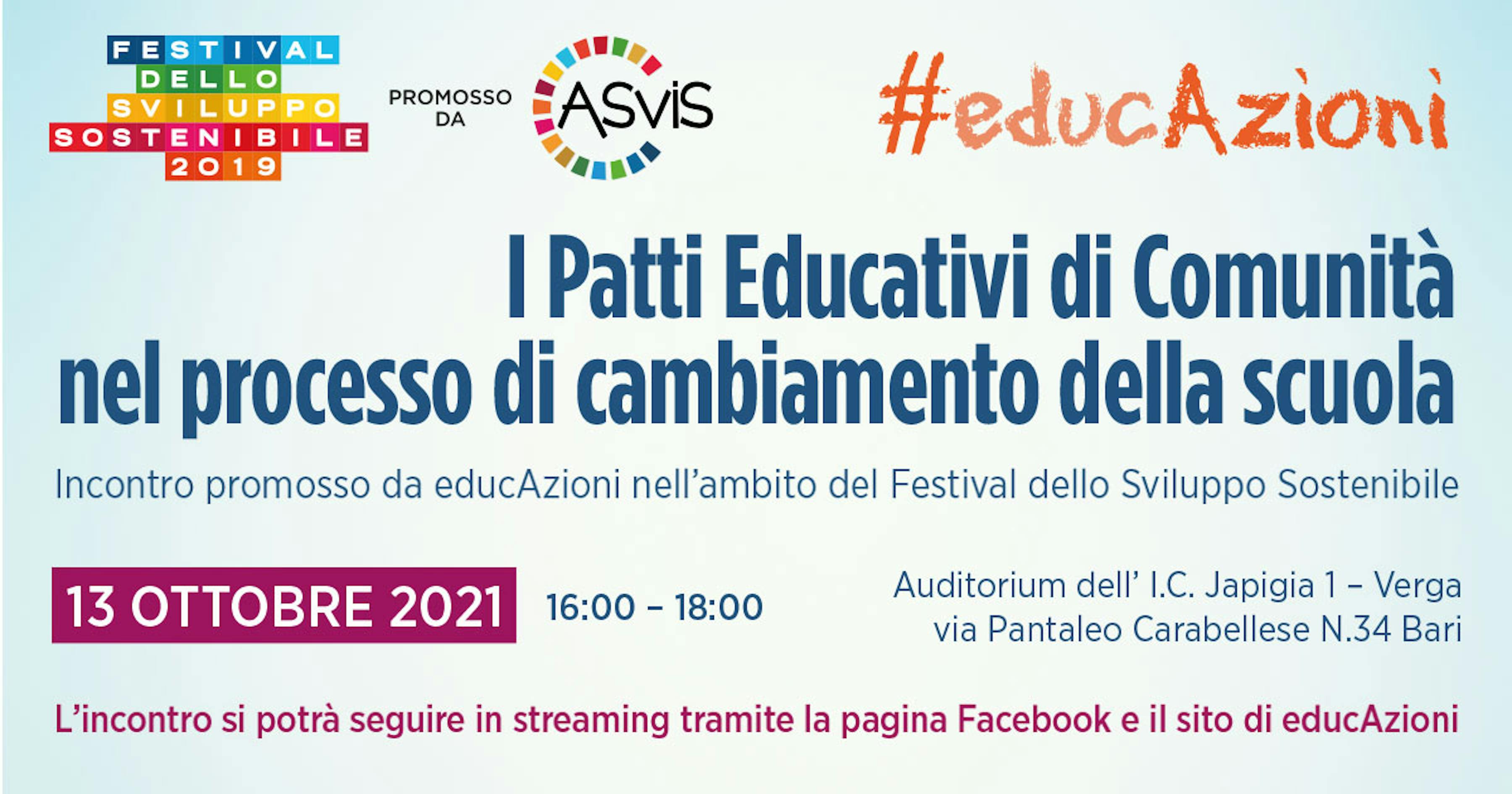 locandina I Patti Educativi di Comunità