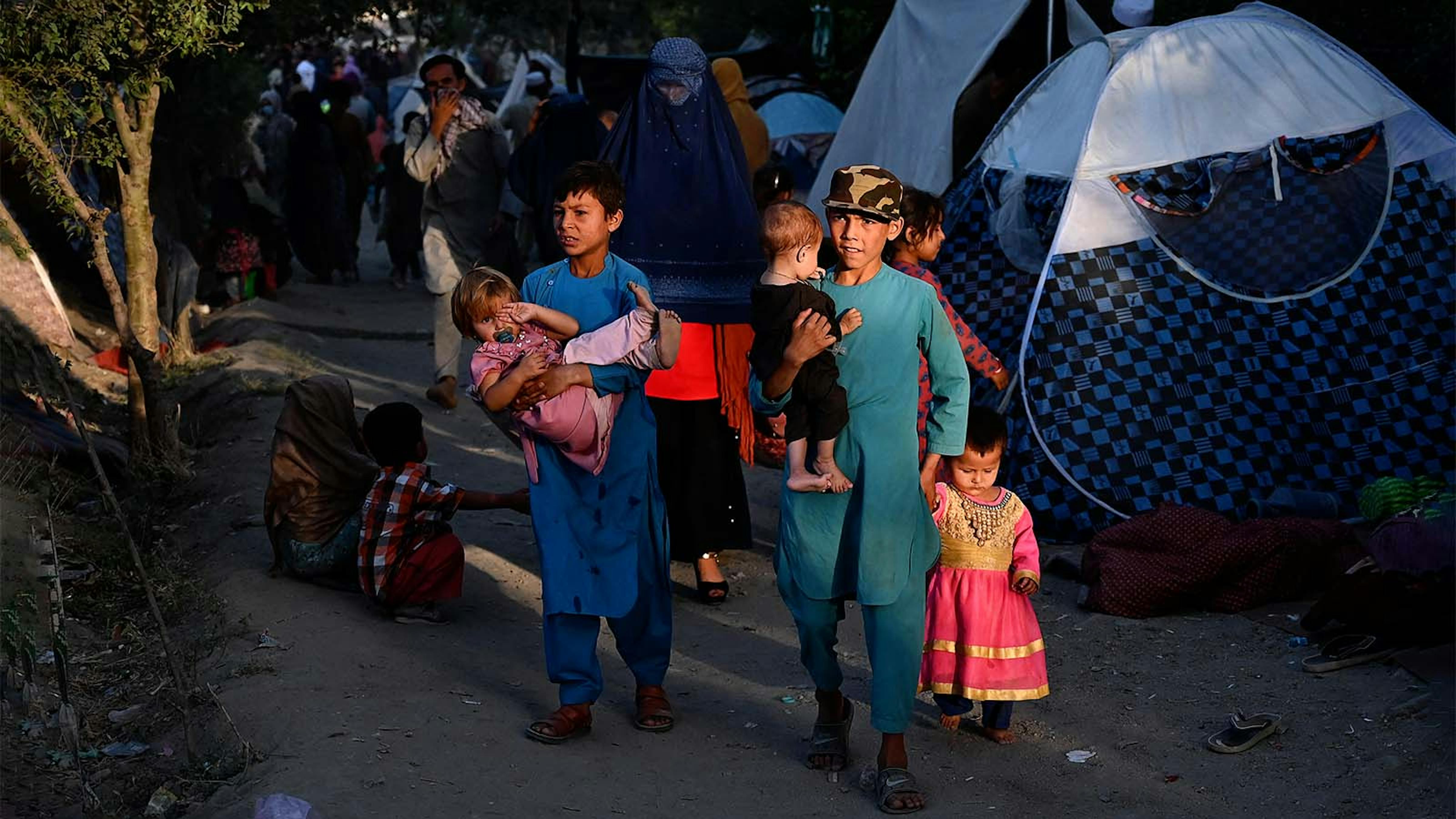 Afghanistan, famiglie afghane sfollate, fuggite dalla provincia di Kunduz