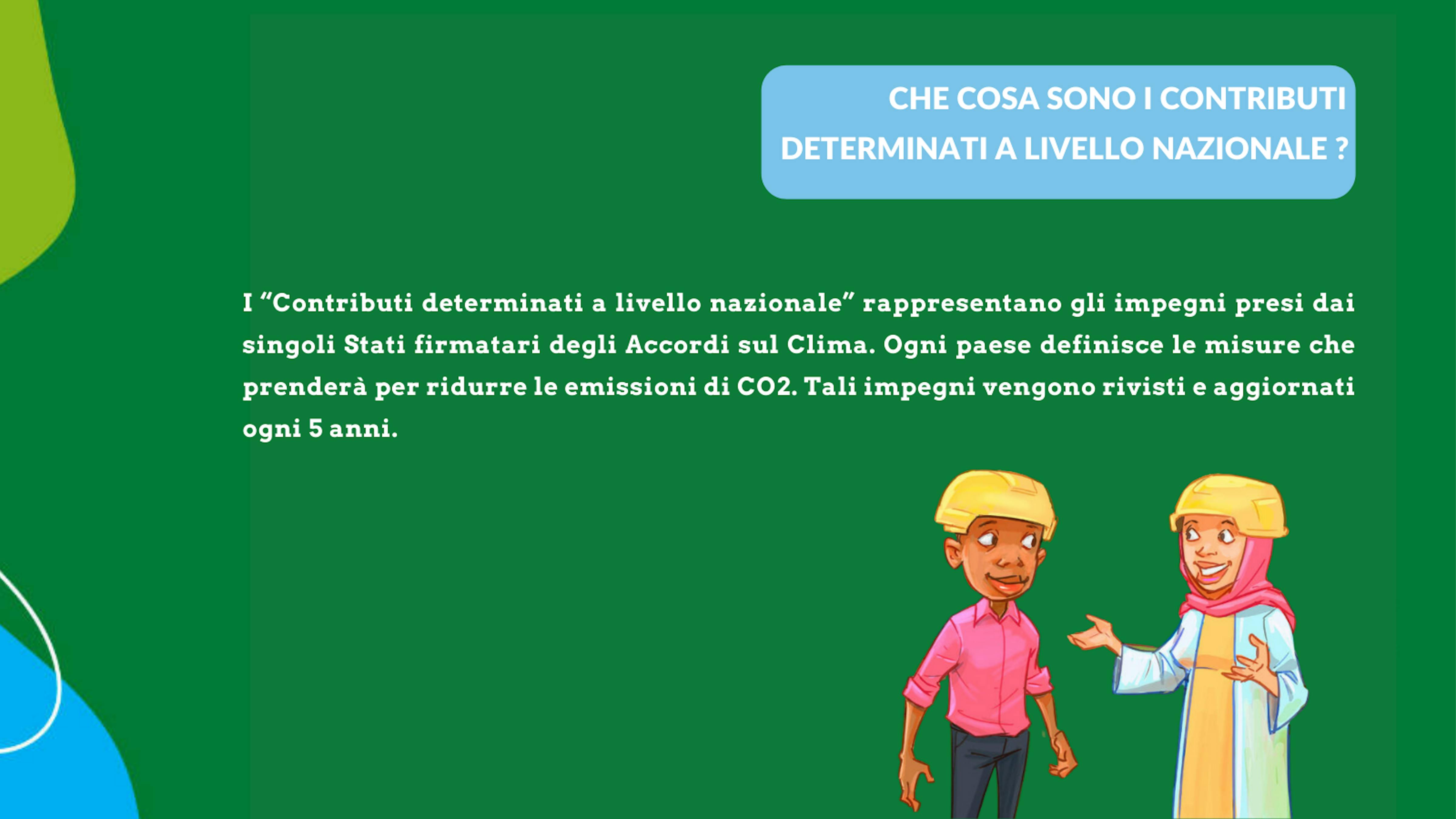 COP26 accordi sul clima. Contributi determinati a livello nazionale