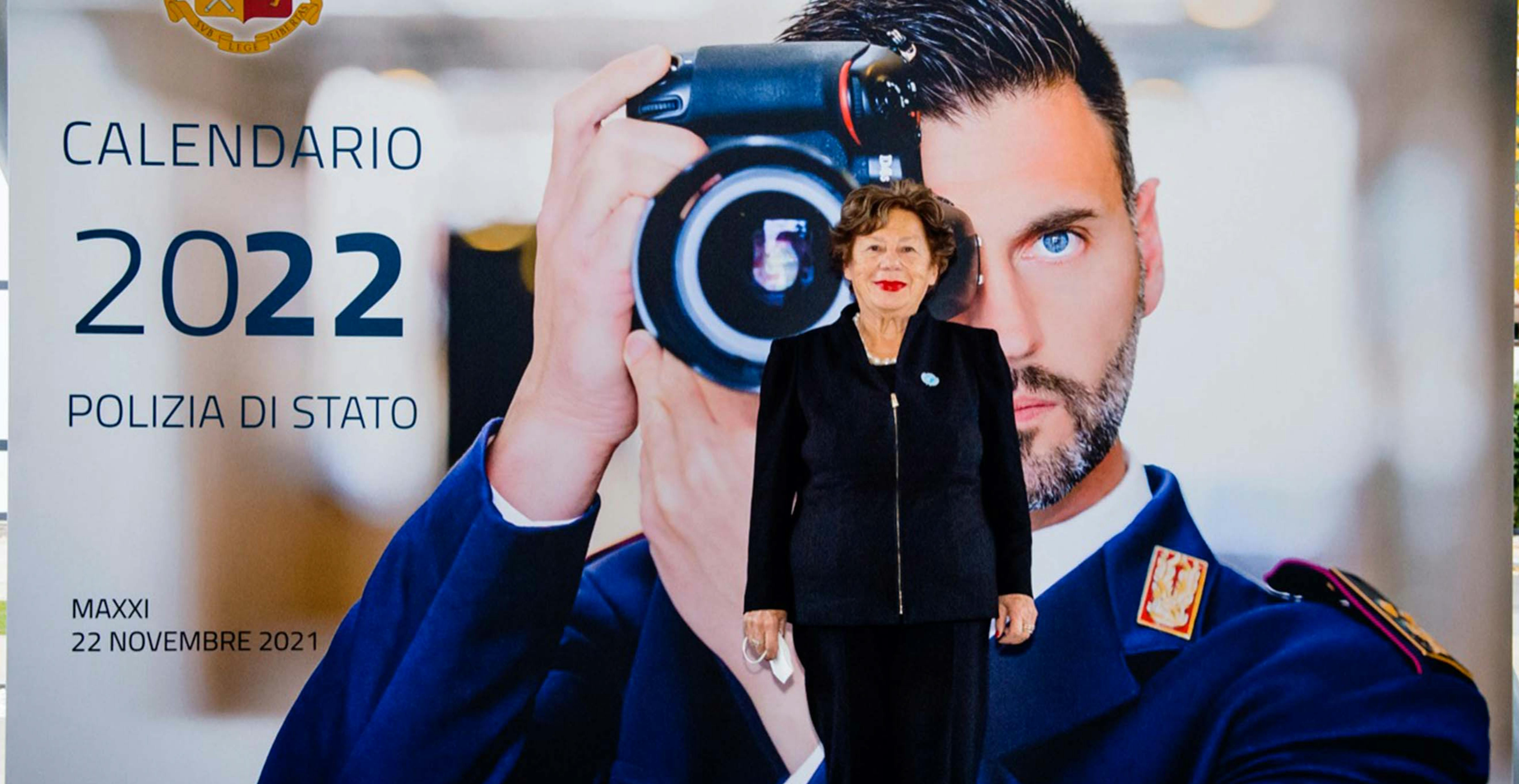 Roma, la Presidente del Comitato Italiano per l'UNICEF Carmela Pace alla presentazione del Calendario della Polizia al Maxxi