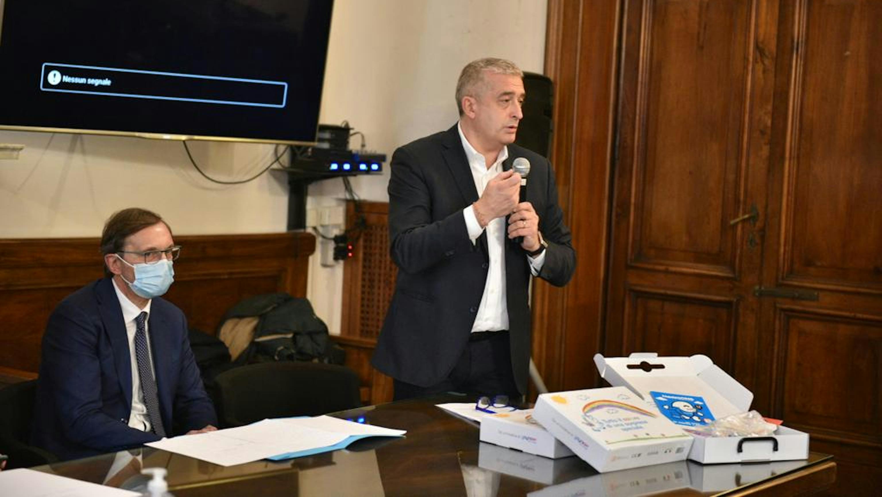 L'intervento di Paolo Rozera, Direttore Generale UNICEF Italia Fabrizio d’Alba, Direttore generale del Policlinico Umberto I interviene durante la conferenza  © Pino Pacifico