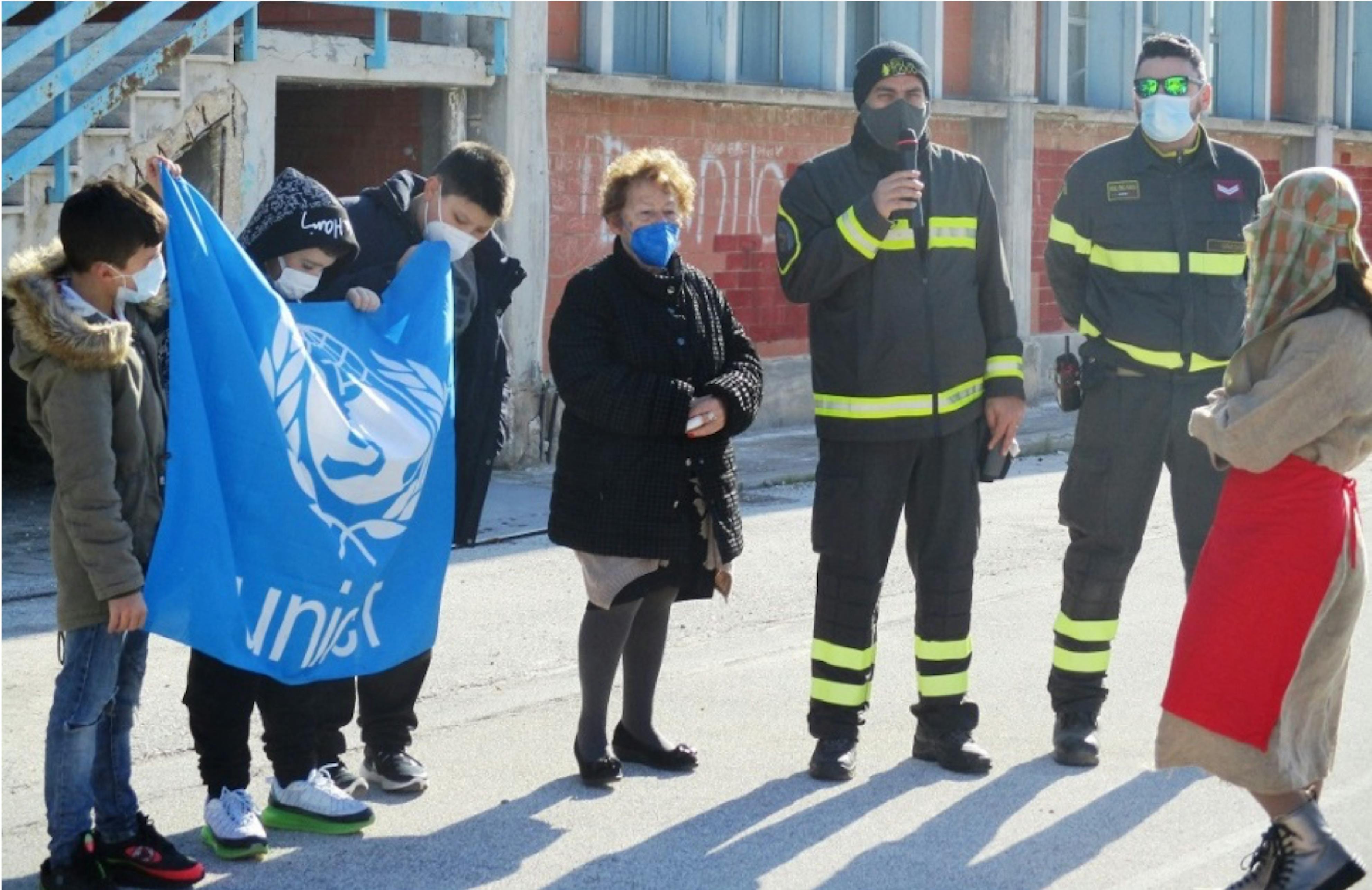 I Vigili del Fuoco di Siracusa, presenti alla Staffetta dei desideri dell'UNICEF