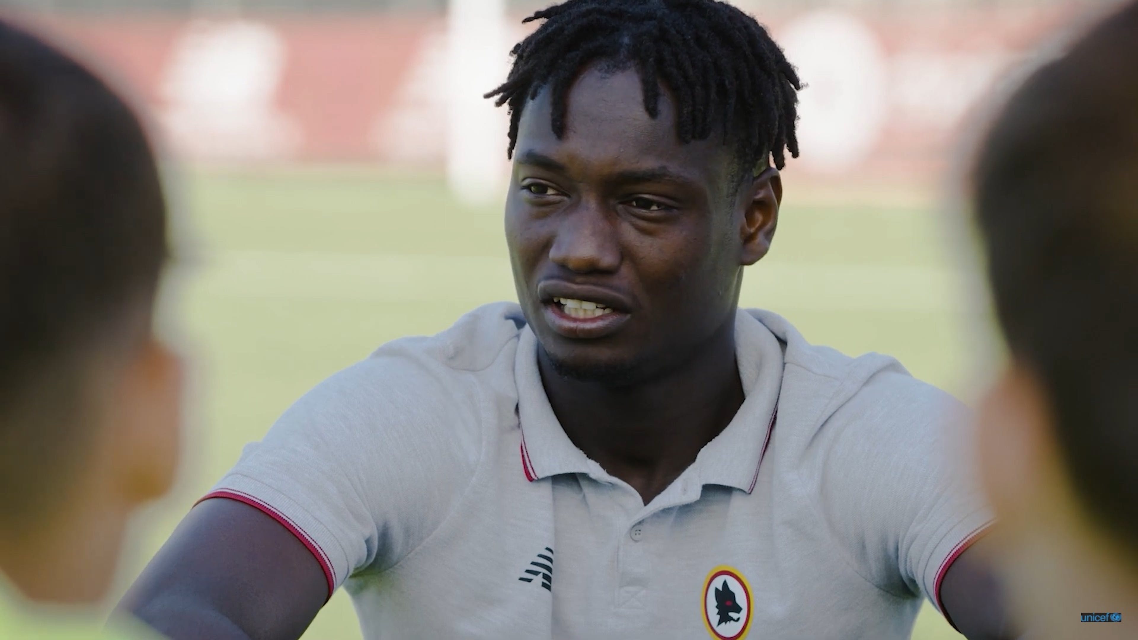 Video calciatore professionista con l'AS Roma, Ebrima Darboe 