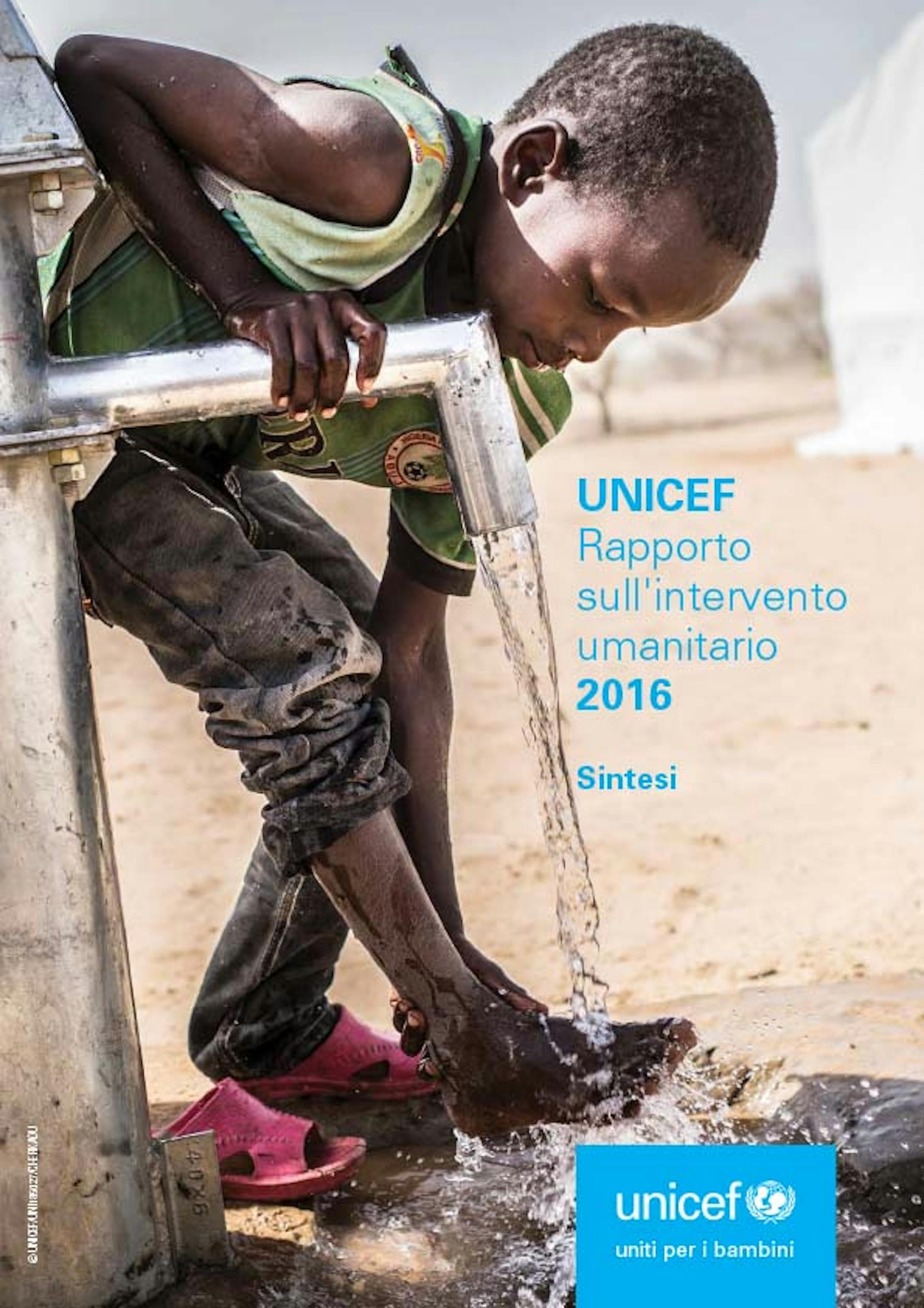Rapporto sull'intervento umanitario UNICEF 2016