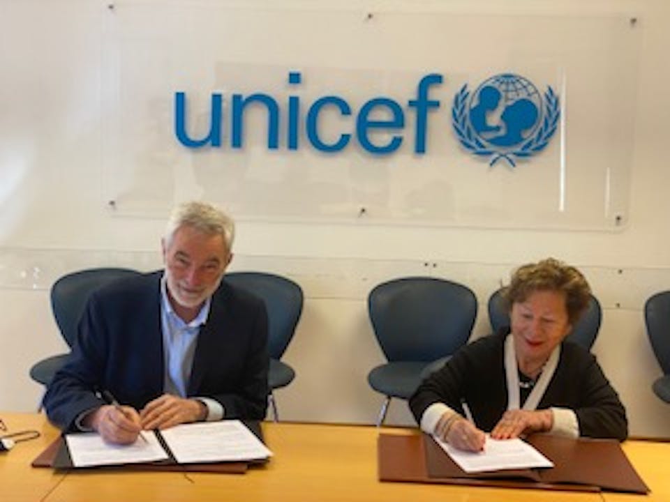 Roma, la firma del protocollo tra CBS e UNICEF