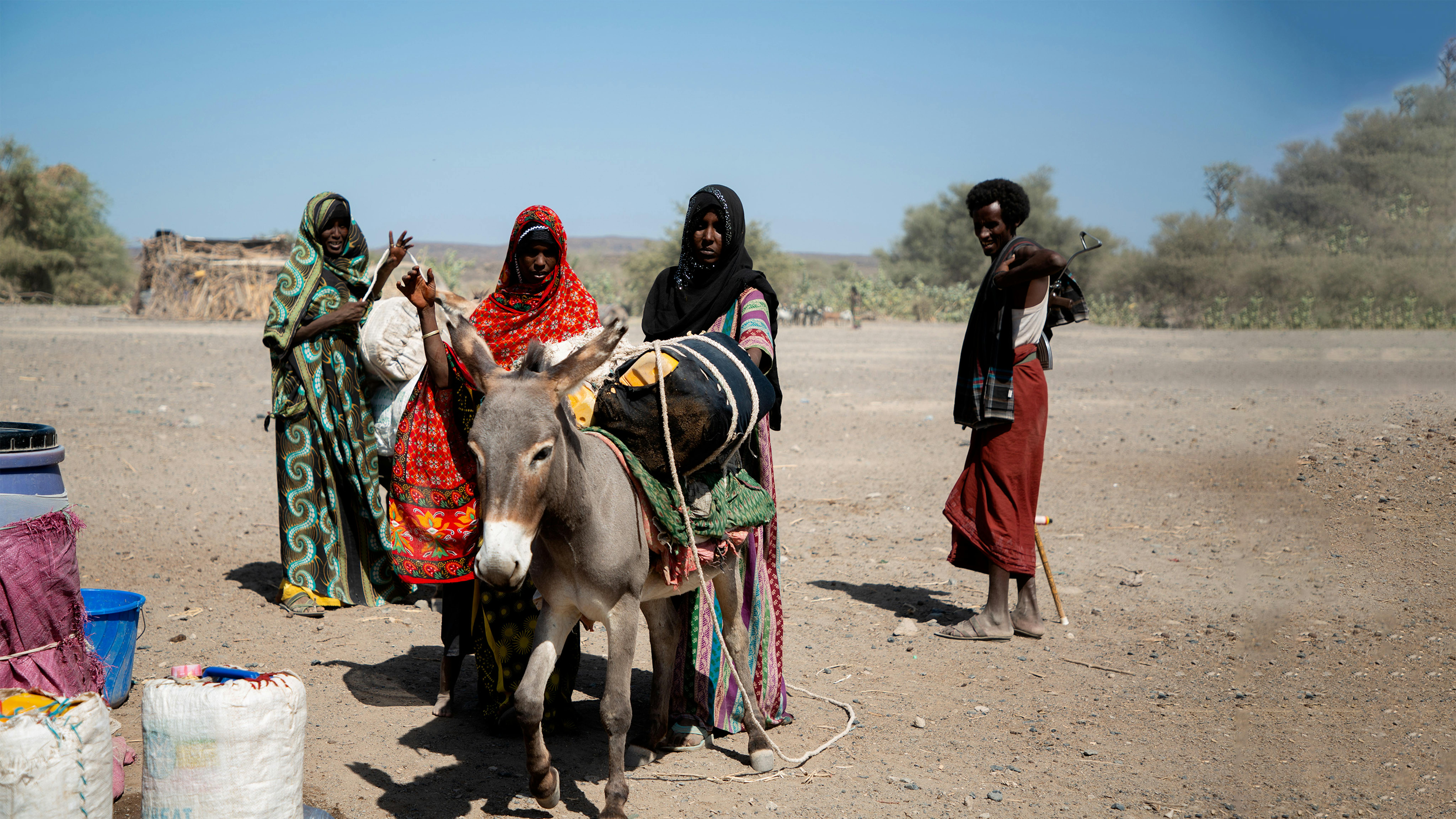 Fatuma cammina ogni giorno 5-6 ore per arrivare al punto pprovvigionamento d’acqua  più vicino, situato nel villaggio di Kori Fenti. Insieme a lei percorrono la stessa strada molte donne della zona. Siamo nel nord dell'Etiopia