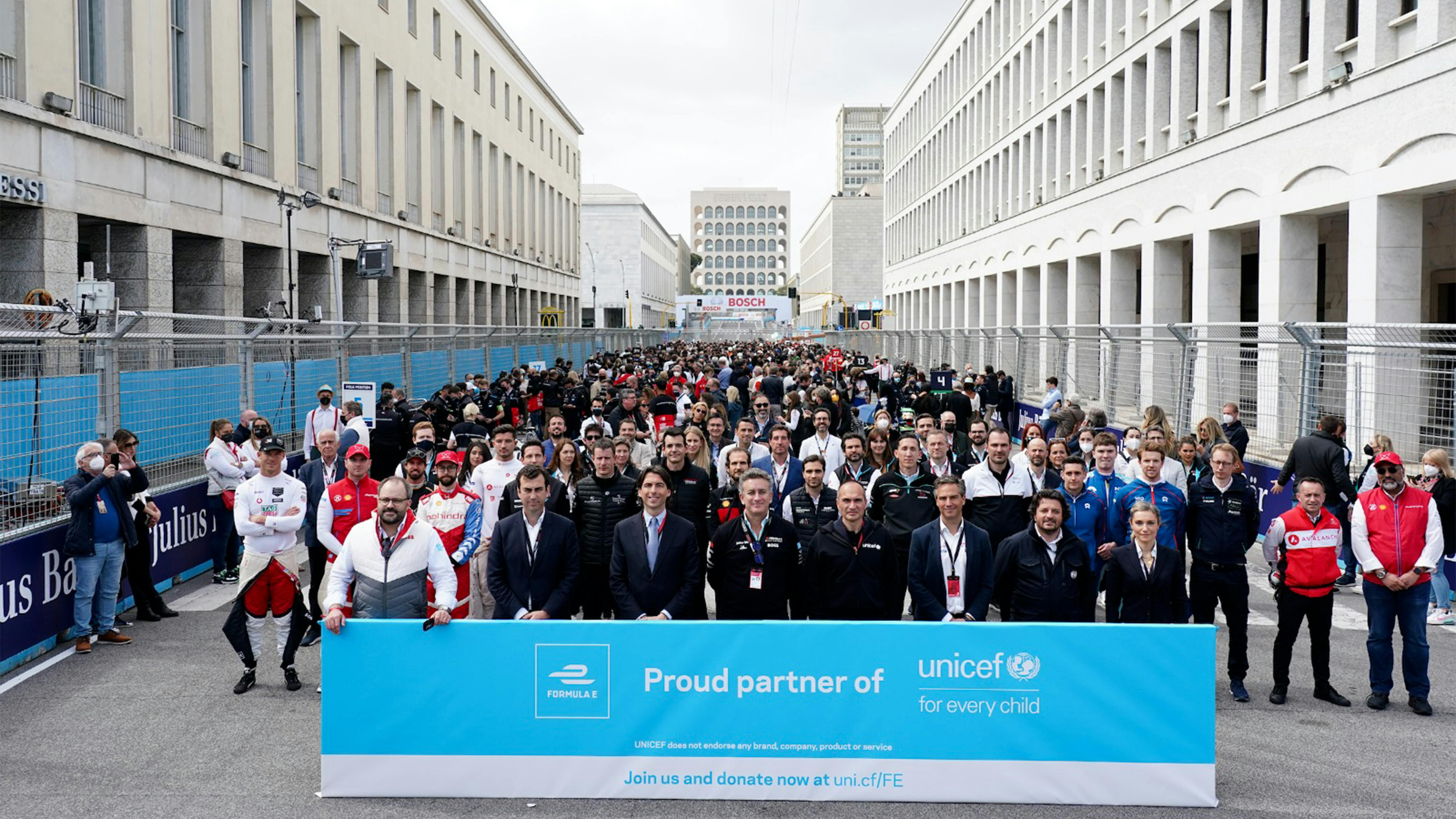 Formula E e UNICEF una partnership per un pianeta più pulito