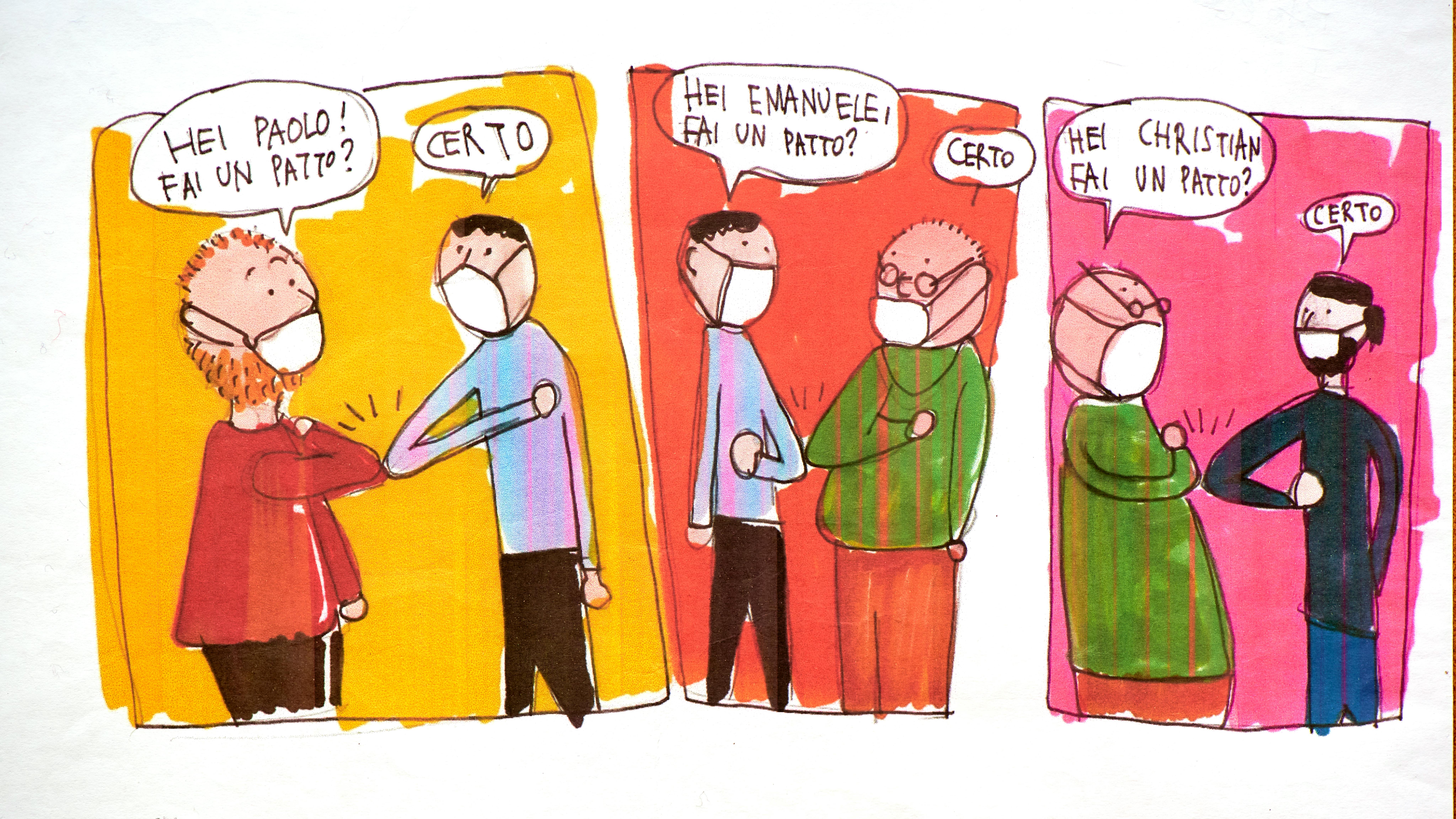 Patti di comunità. Disegno di Paolo Formichi, 16 anni