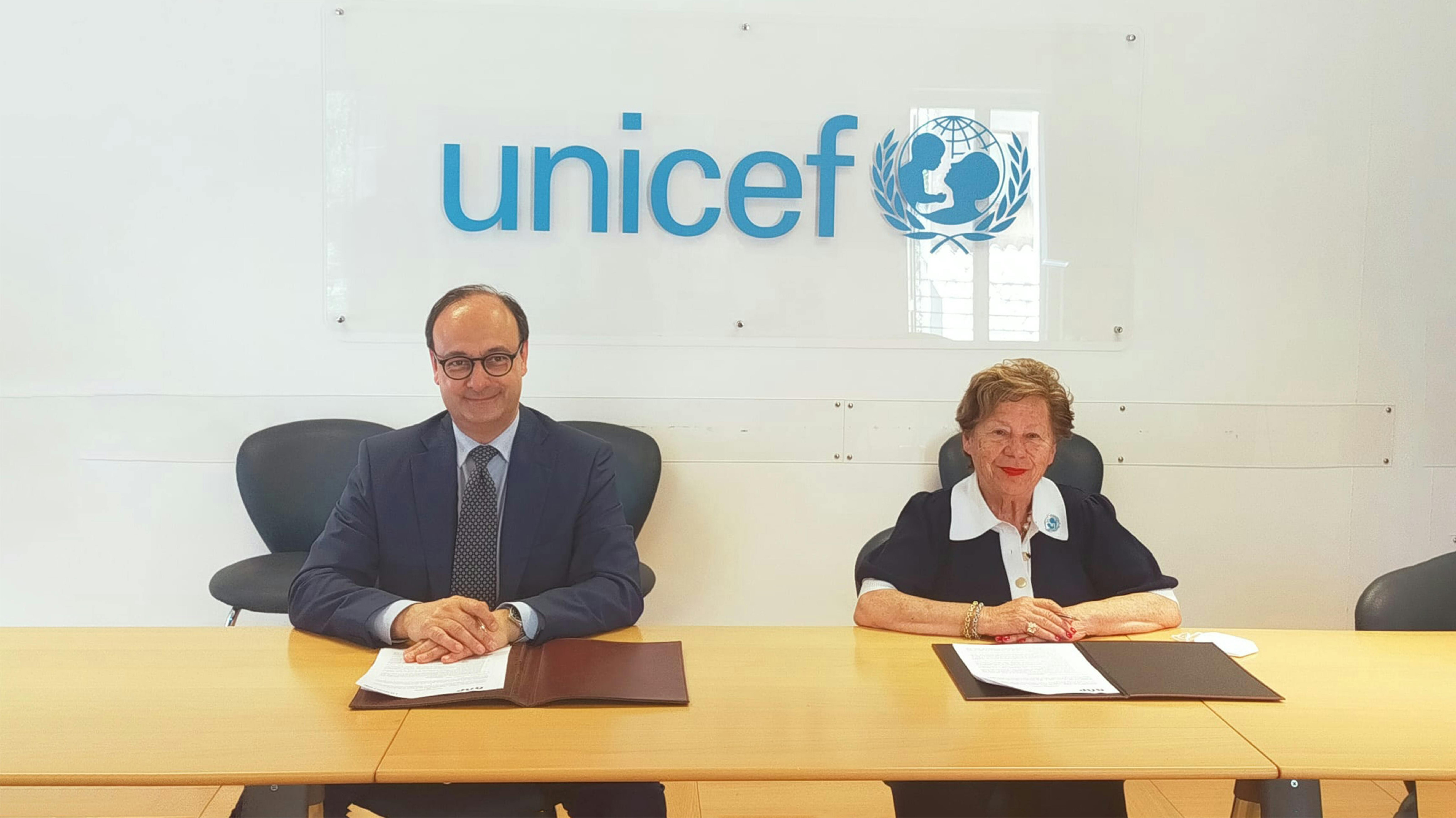 Roma, a sinistra, il Presidente della Fondazione ANP E.T.S., Antonello Giannelli e a destra, la Presidente dell'UNICEF Italia, Carmela Pace