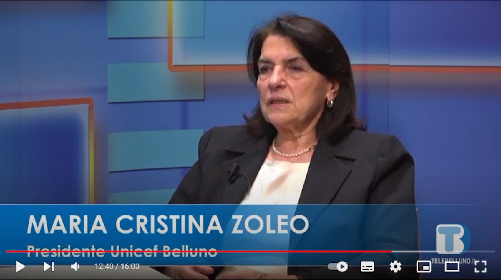 La presidente UNICEF di Belluno in un'intervista del 9 maggio 22