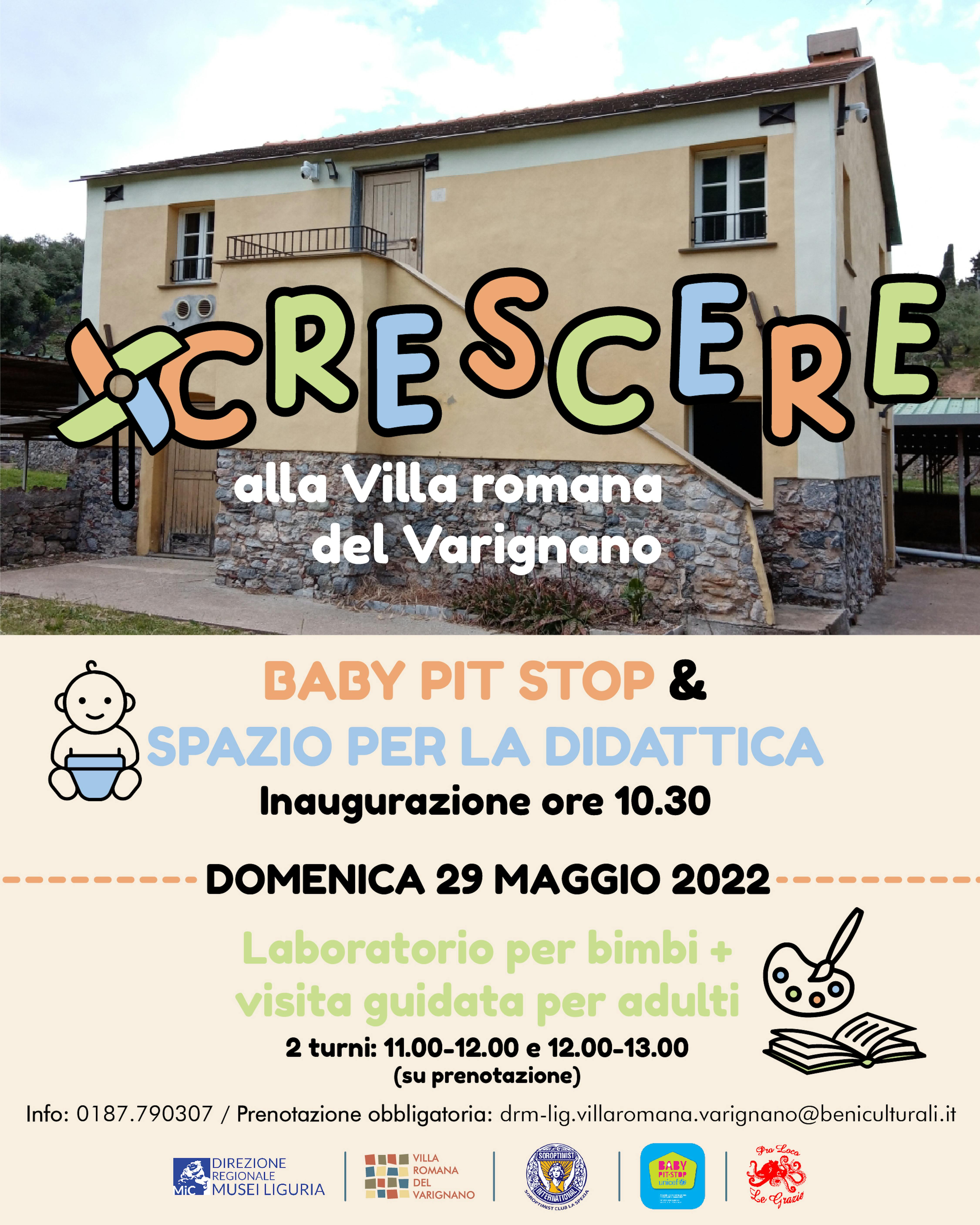 Locandina inaugurazione BPS alla Villa Romana di Varignano Le Grazie