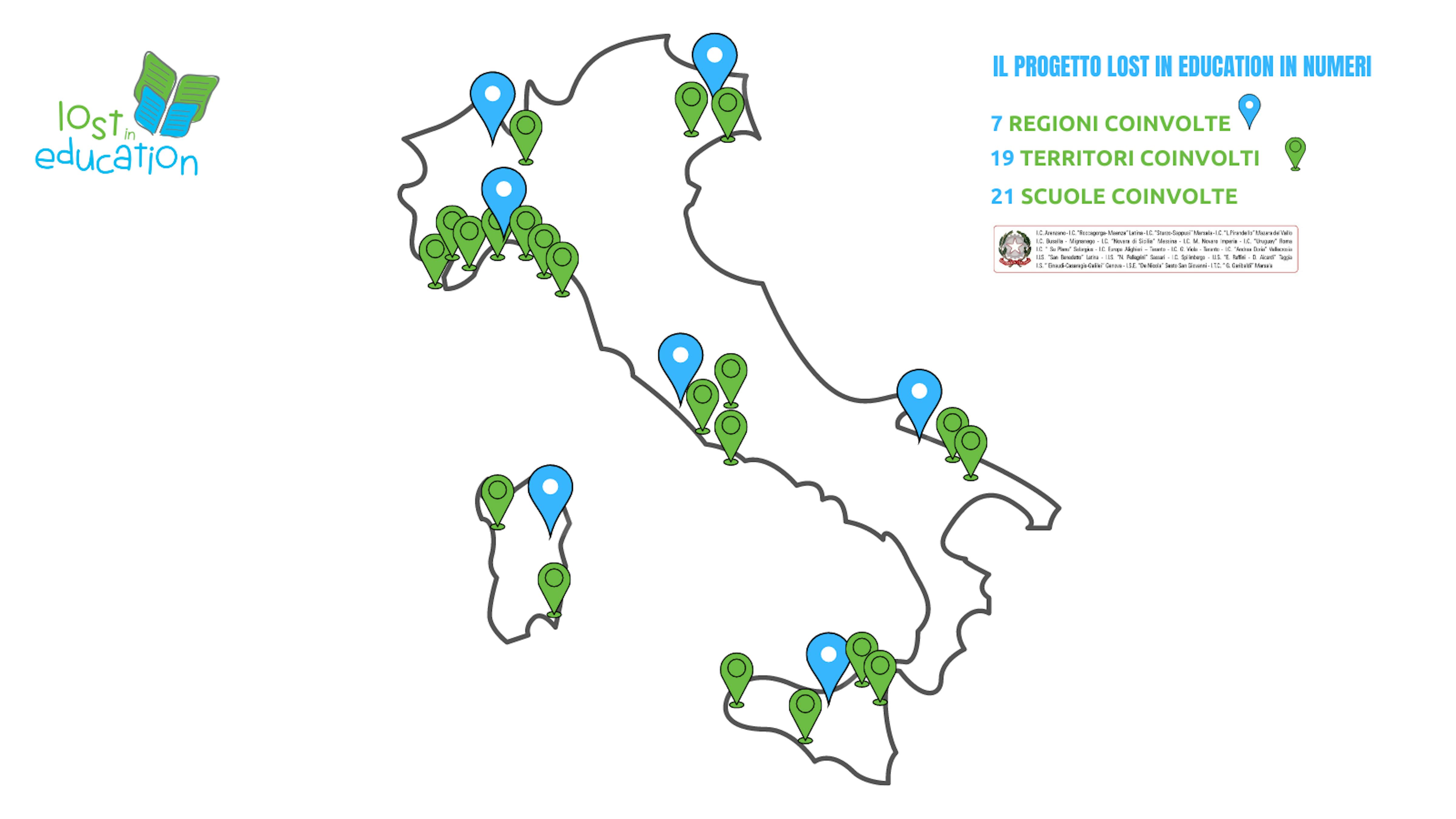 Progetto Lost in Education in numeri