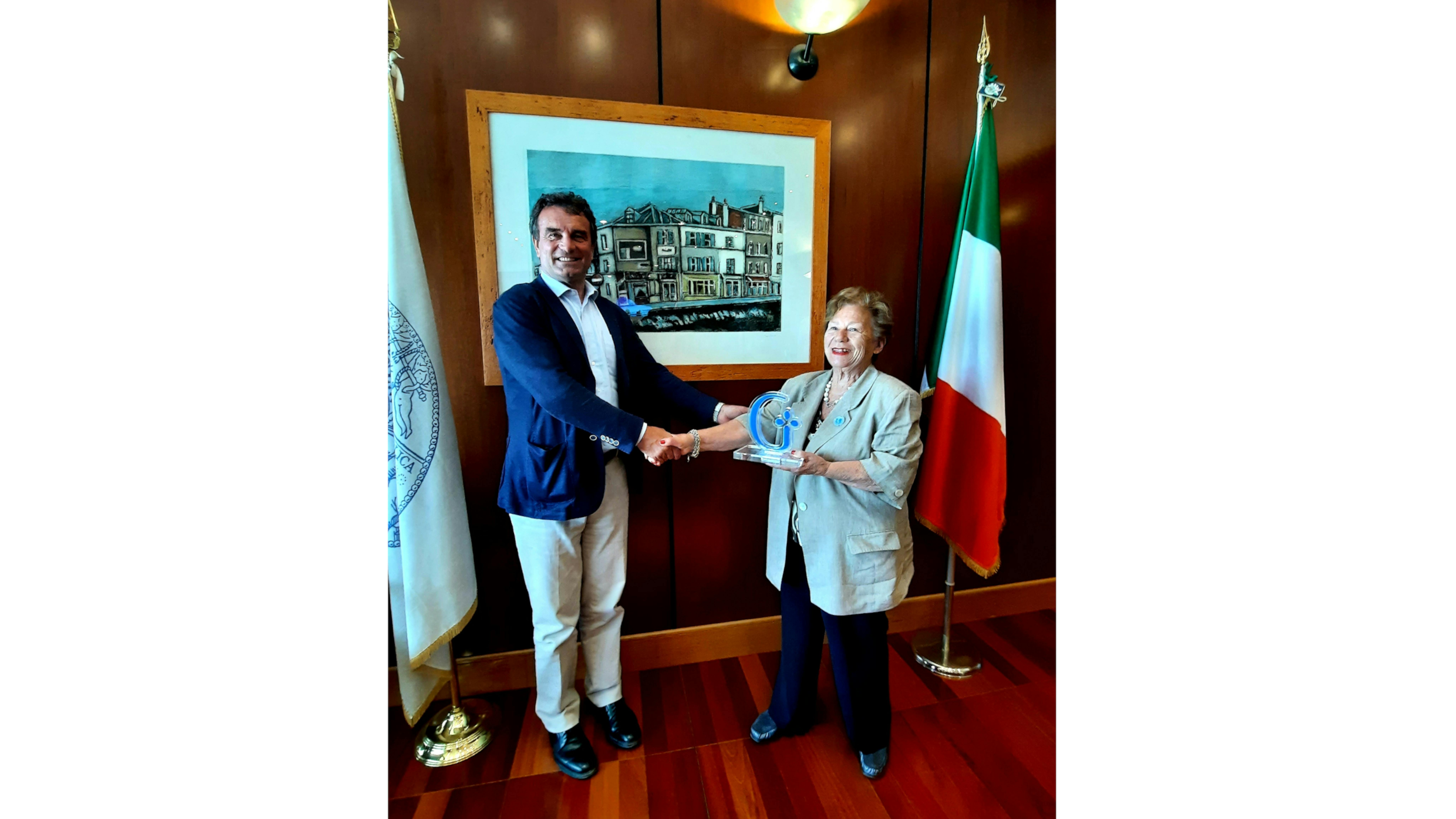 II Direttore Generale della Fondazione Policlinico Universitario Agostino Gemelli IRCCS, Marco Elefanti e la Presidente dell'UNICEF Italia, Carmela Pace.