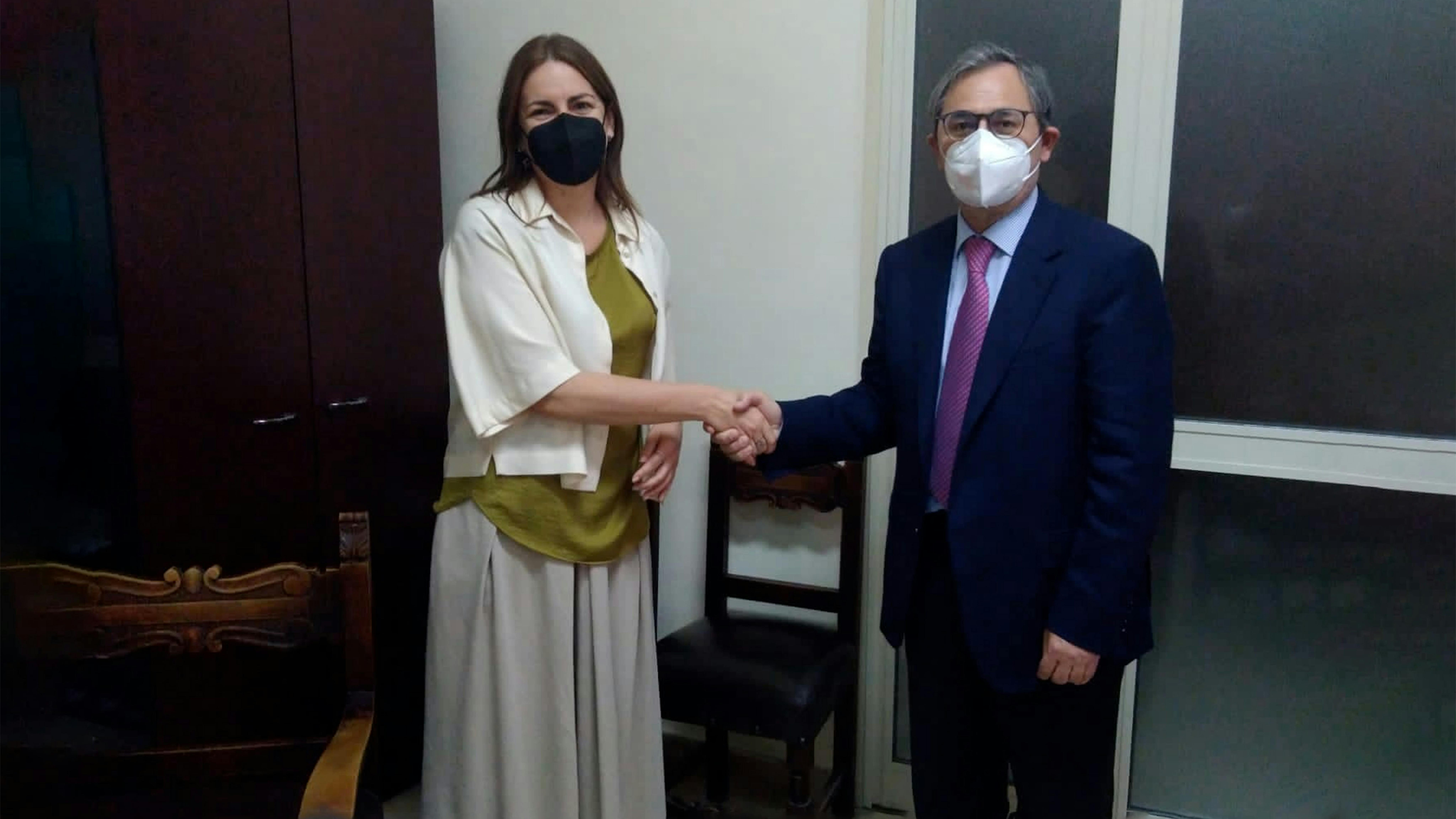 Anna Riatti,  Coordinatrice Programma in Italia – Ufficio Regionale UNICEF e  Roberto Di Bella, Presidente del Tribunale per i Minorenni di Catania. 