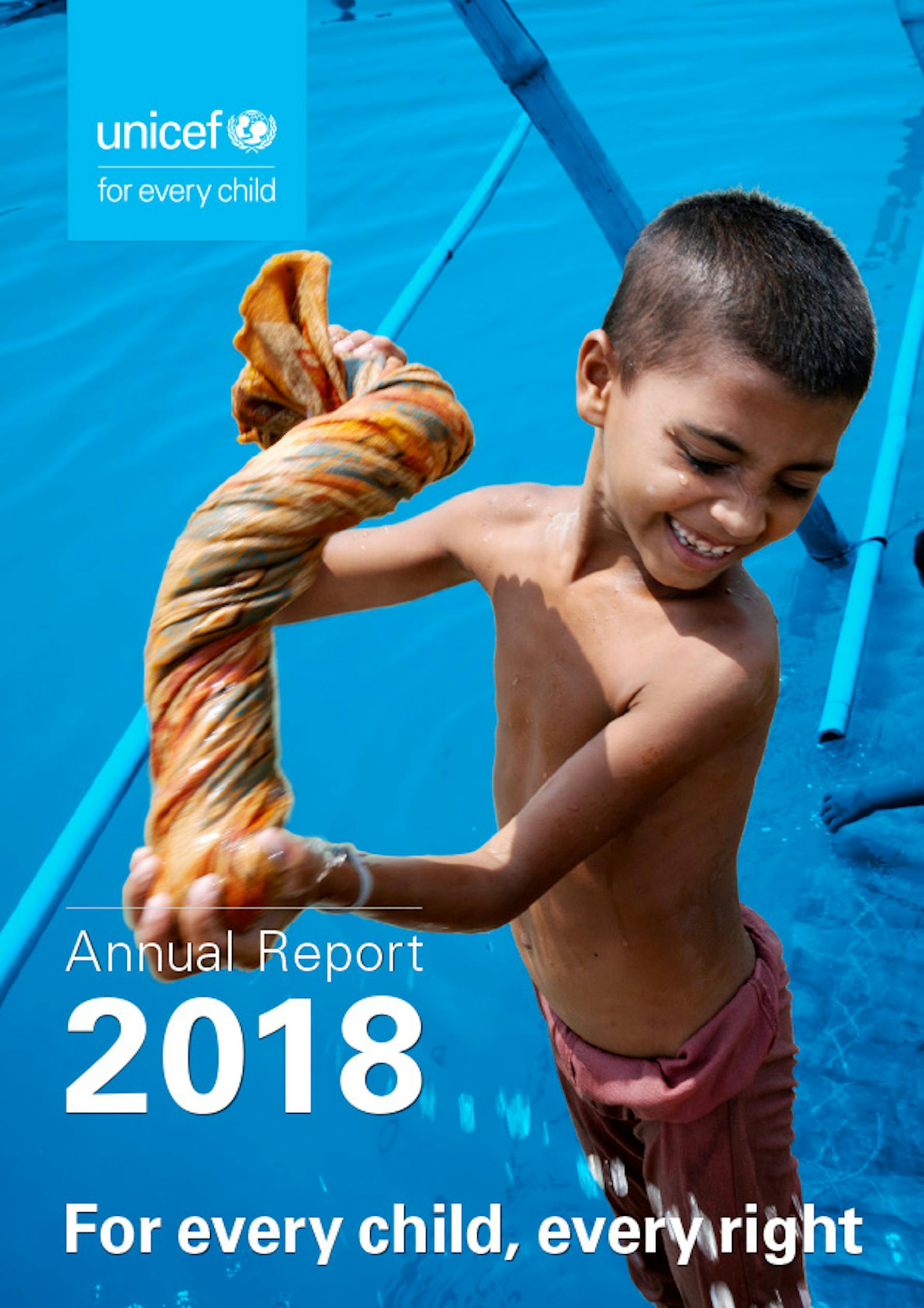 UNICEF Annual Report 2018 copertina