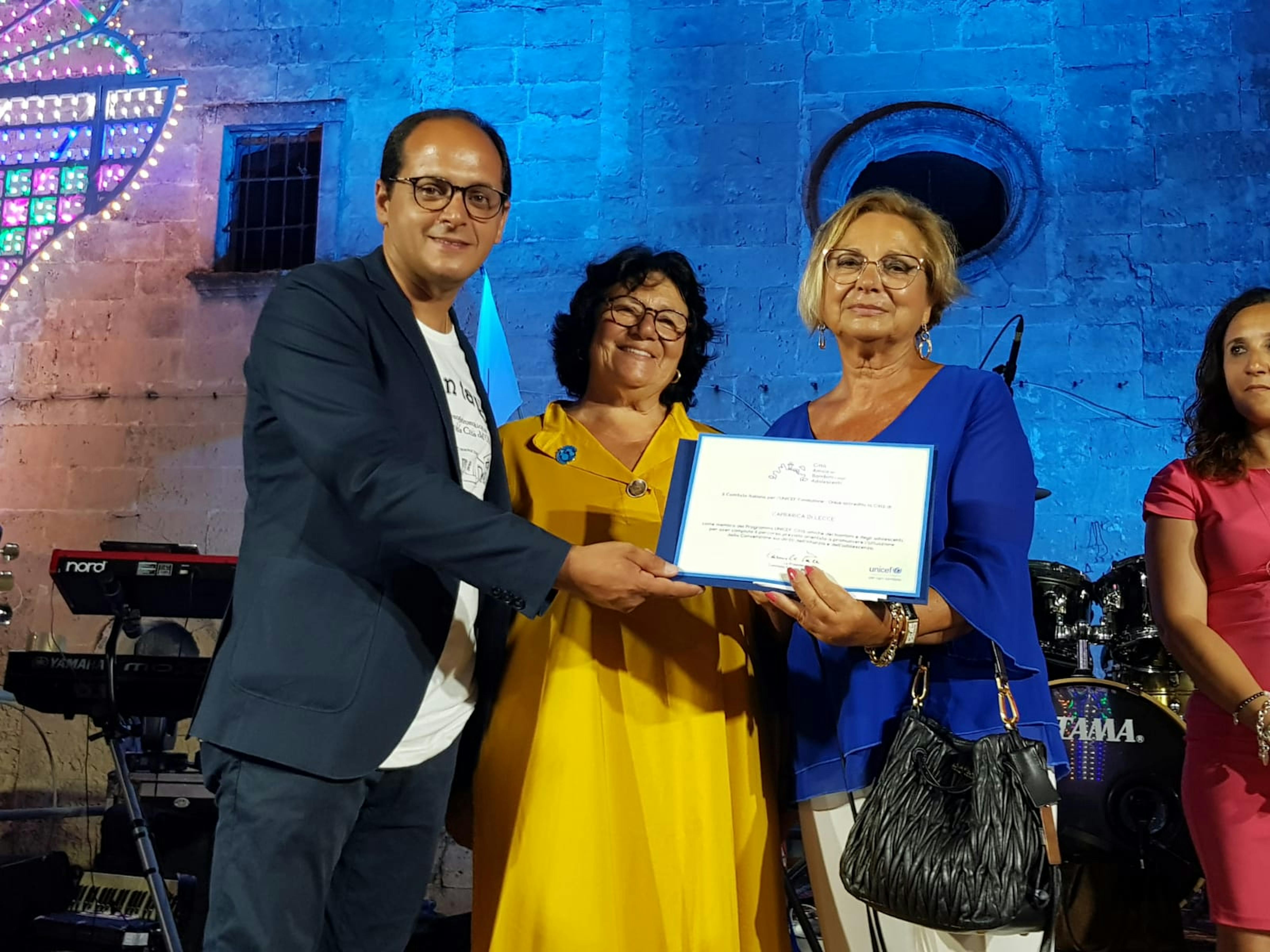 La città di Capranica di Lecce riceve l'attestato di Città Amica