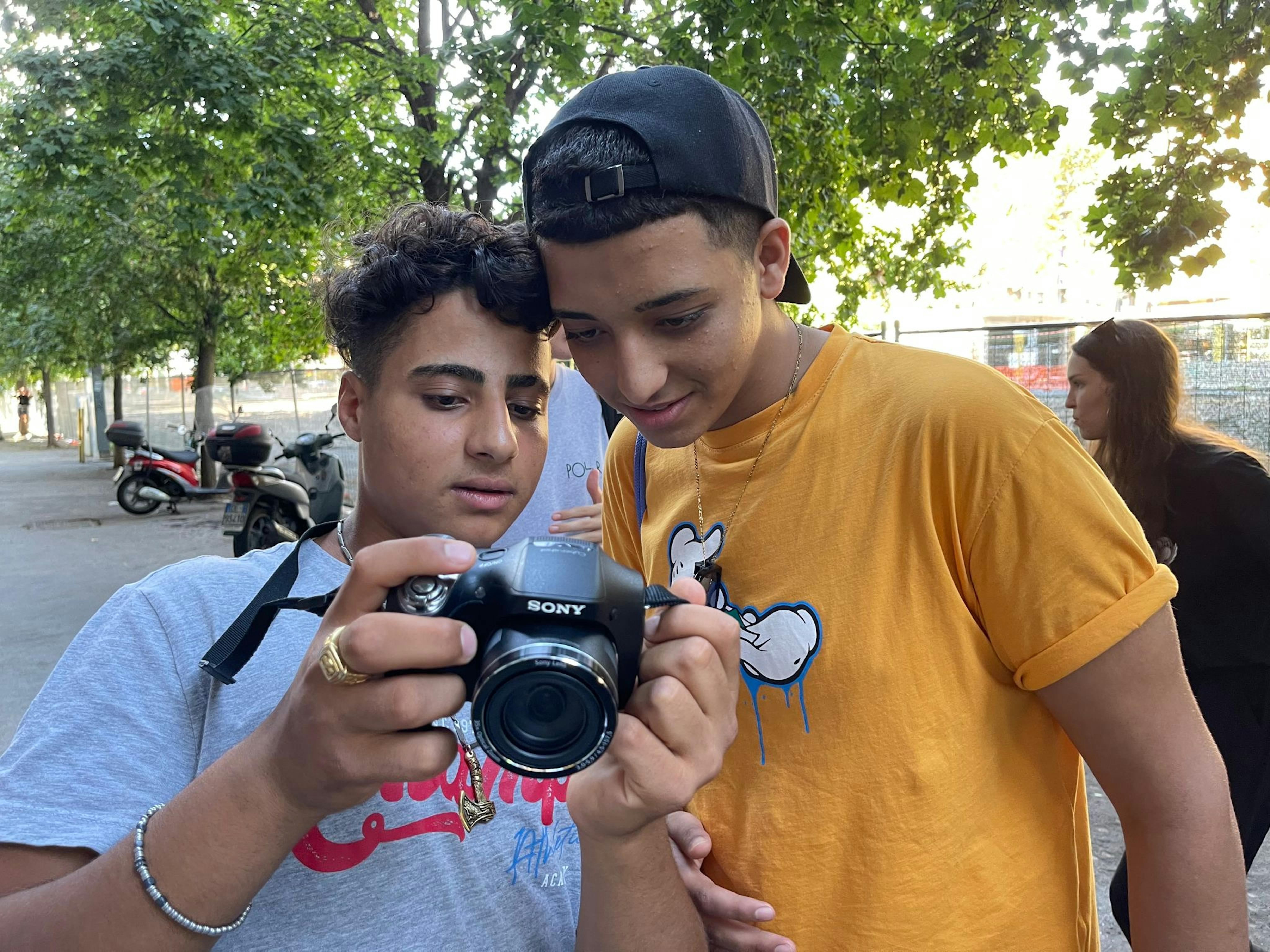 Kamal e Rami,  17 anni, Egitto, tra i  partecipanti al workshop di fotografia Credit: UNICEF/Pirozzi