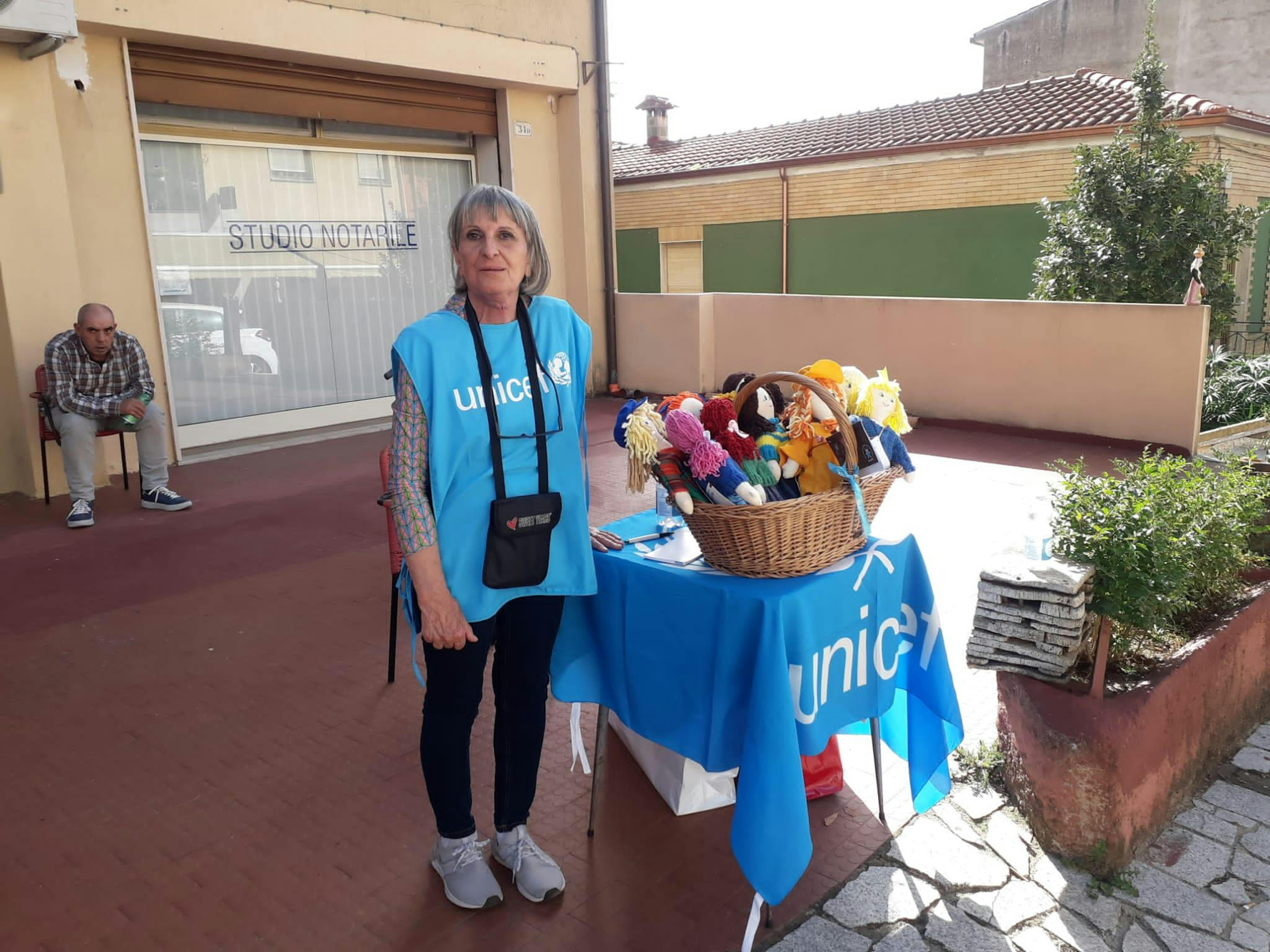 il banchetto "Pigotte UNICEF" nel Comune di Sorgono