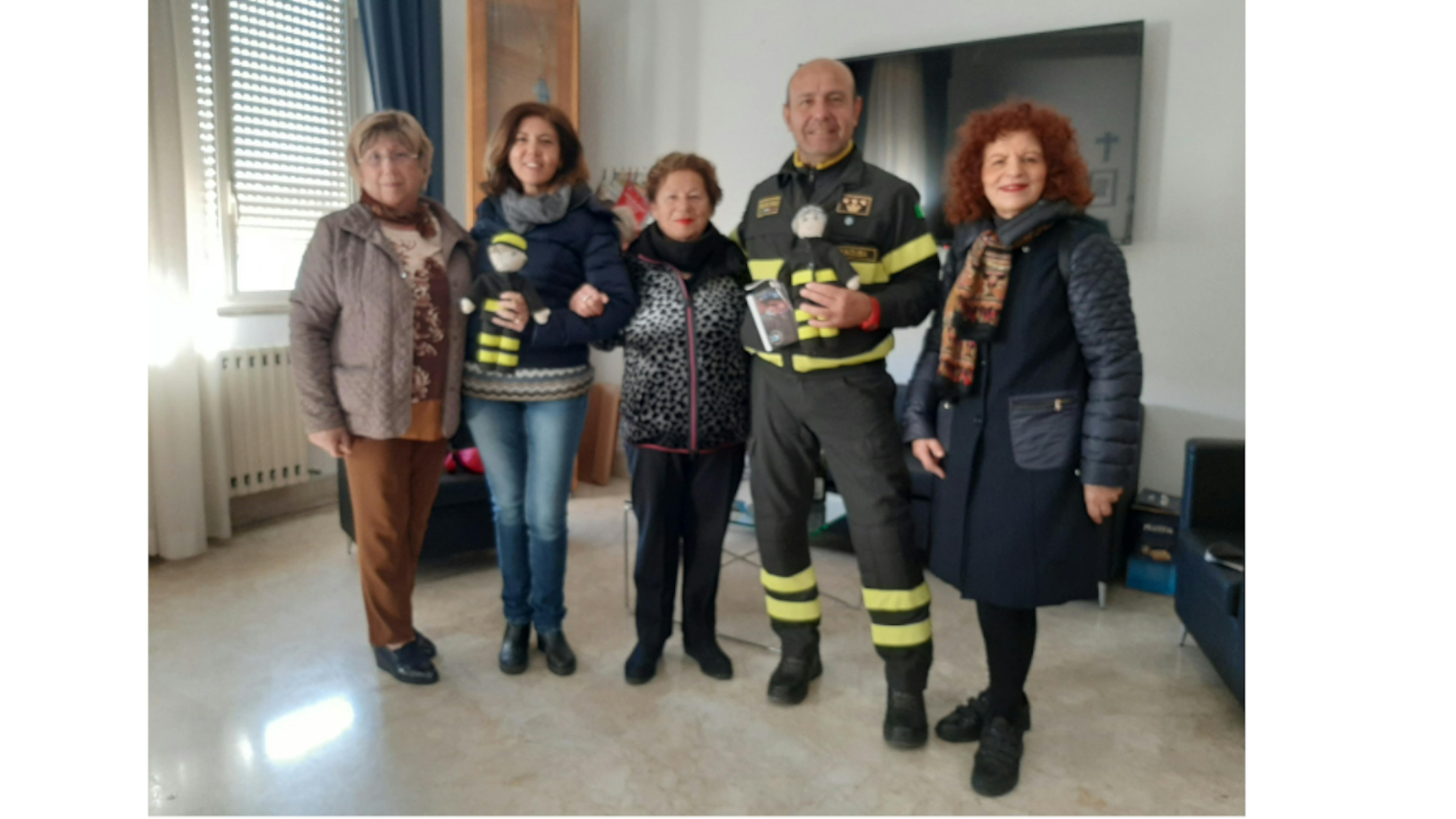 Da sinistra Pina  Canizzo, Francesca Guido, la Presidente Carmela Pace, Antonio Galfo e  Angelica Romano