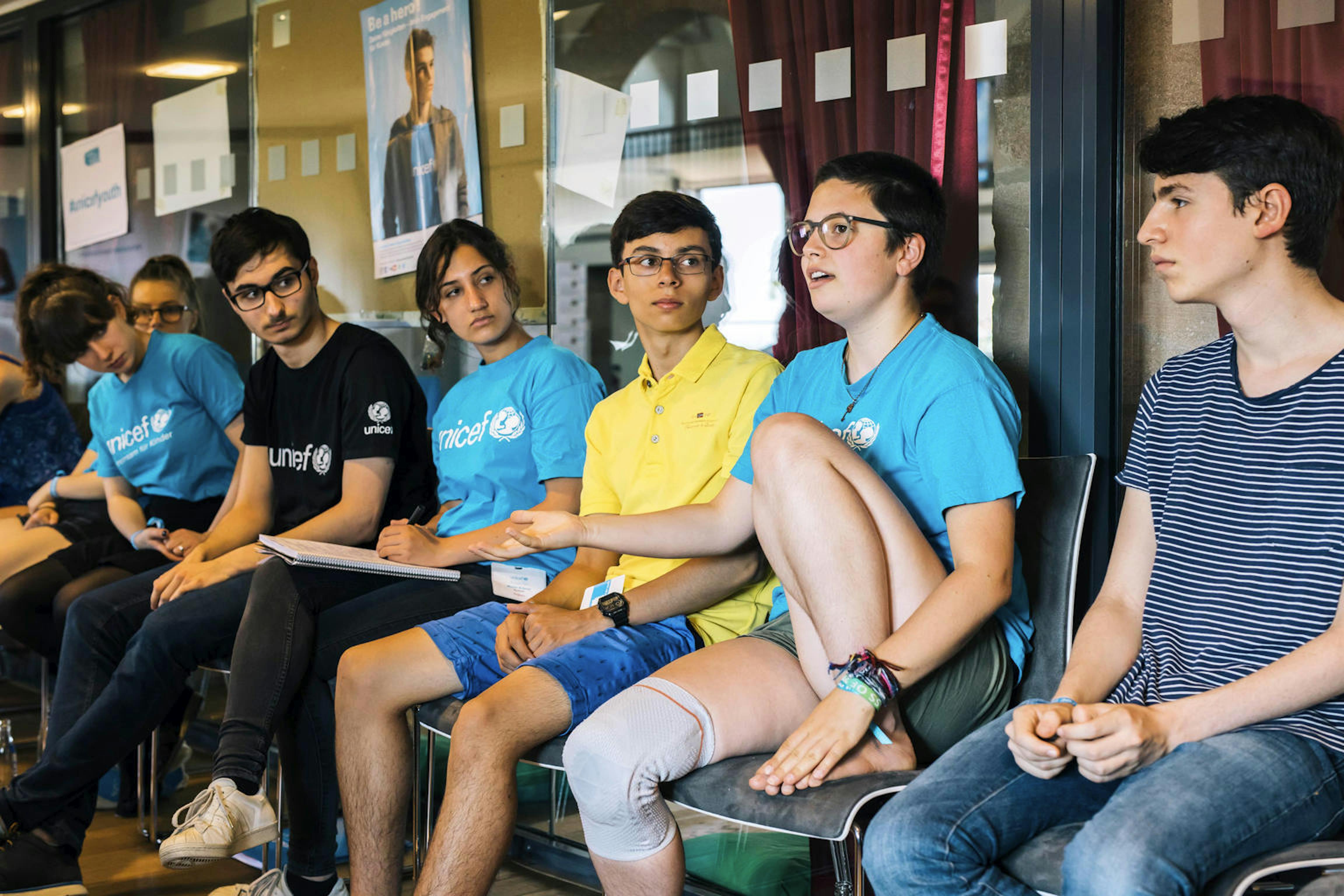 Un momento dello UNICEF Youth Festival di Norimberga, dove i ragazzi dai 13 ai 18 anni si sono incontrati per discutere di temi come discriminazione e omofobia