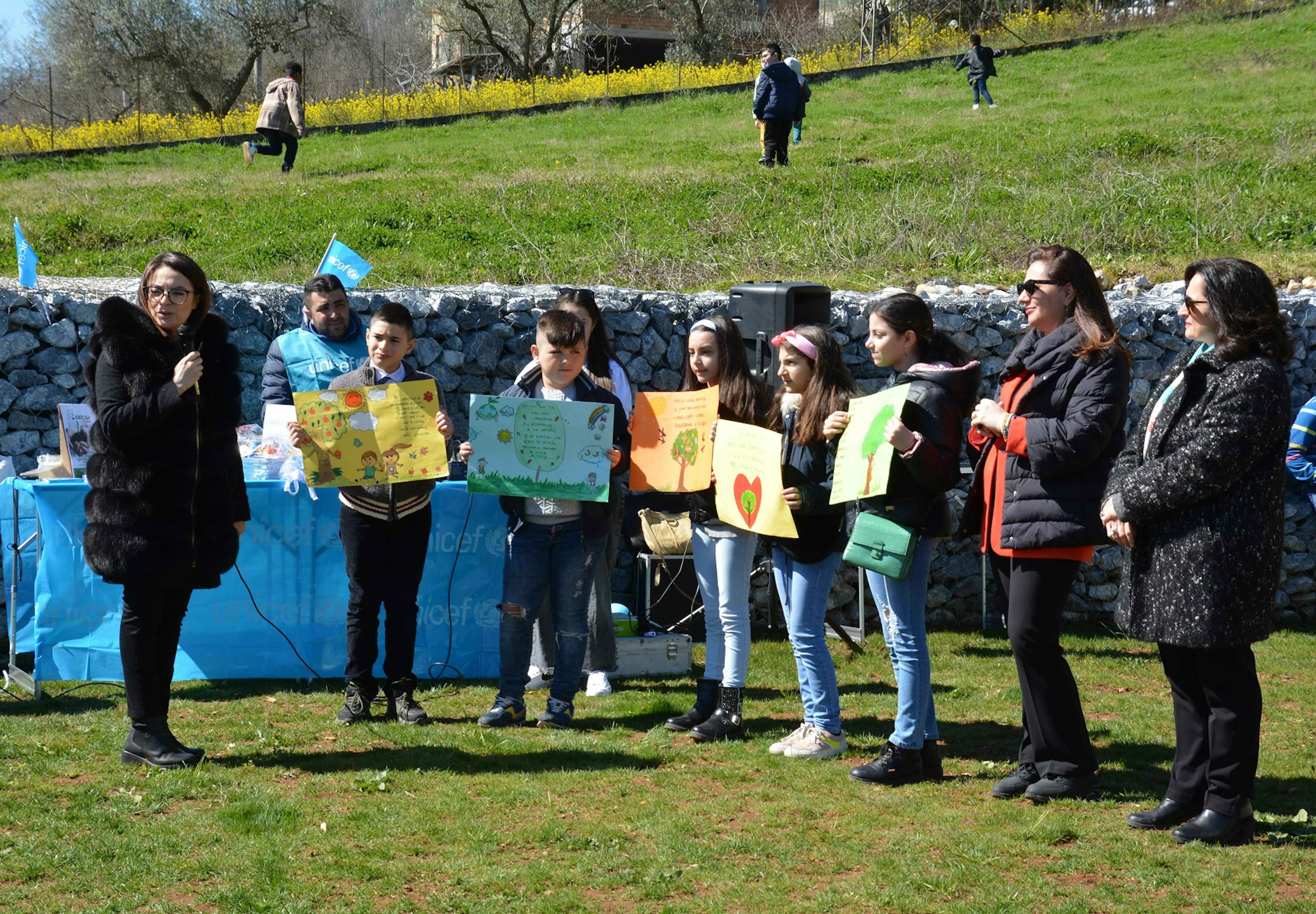 Manifestazione alberi, presentazione cartelloni