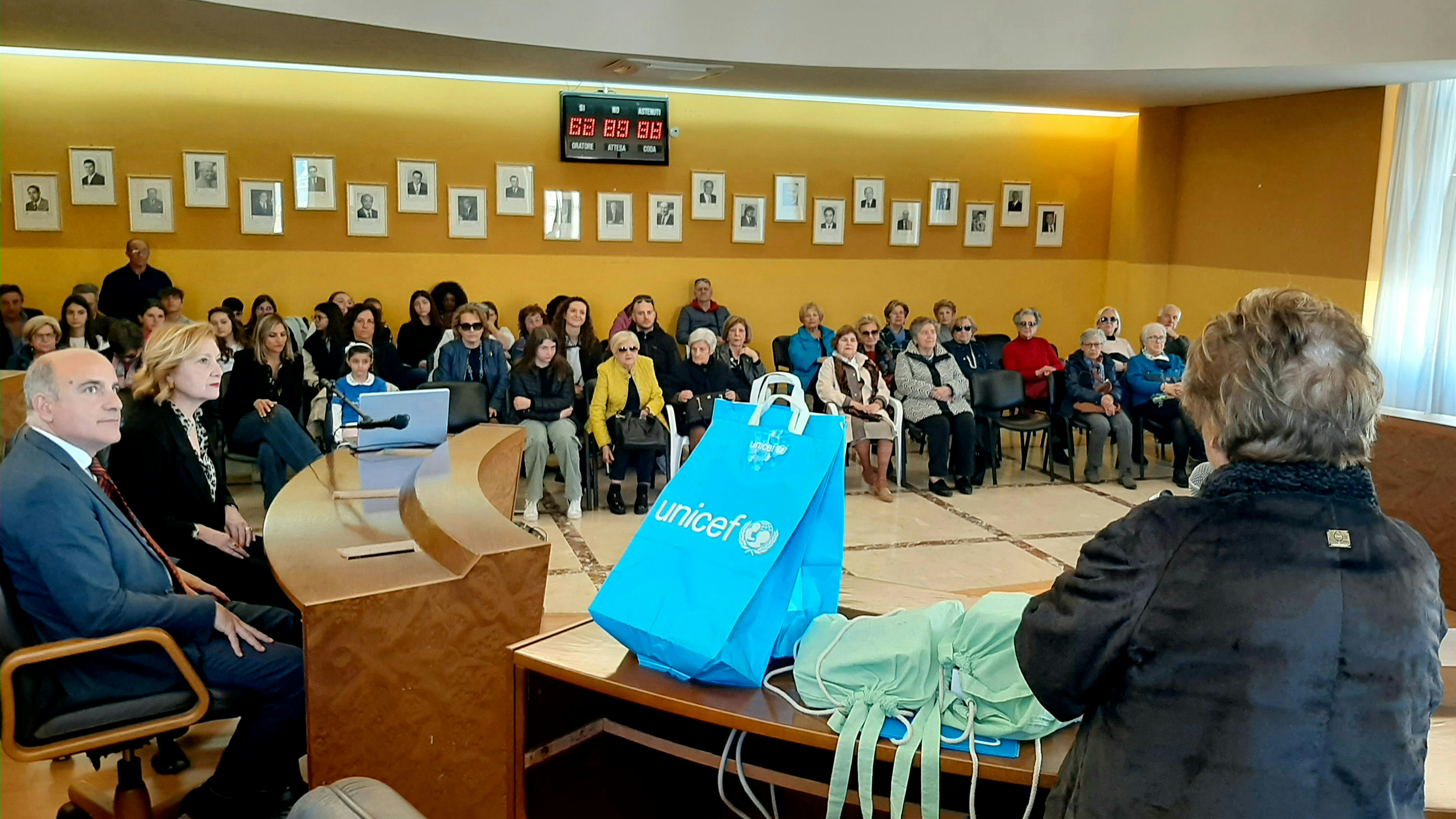 Un momento dell'evento tenutosi a Siracusa alla presenza della Presidente dell'UNICEF Italia, Carmela Pace