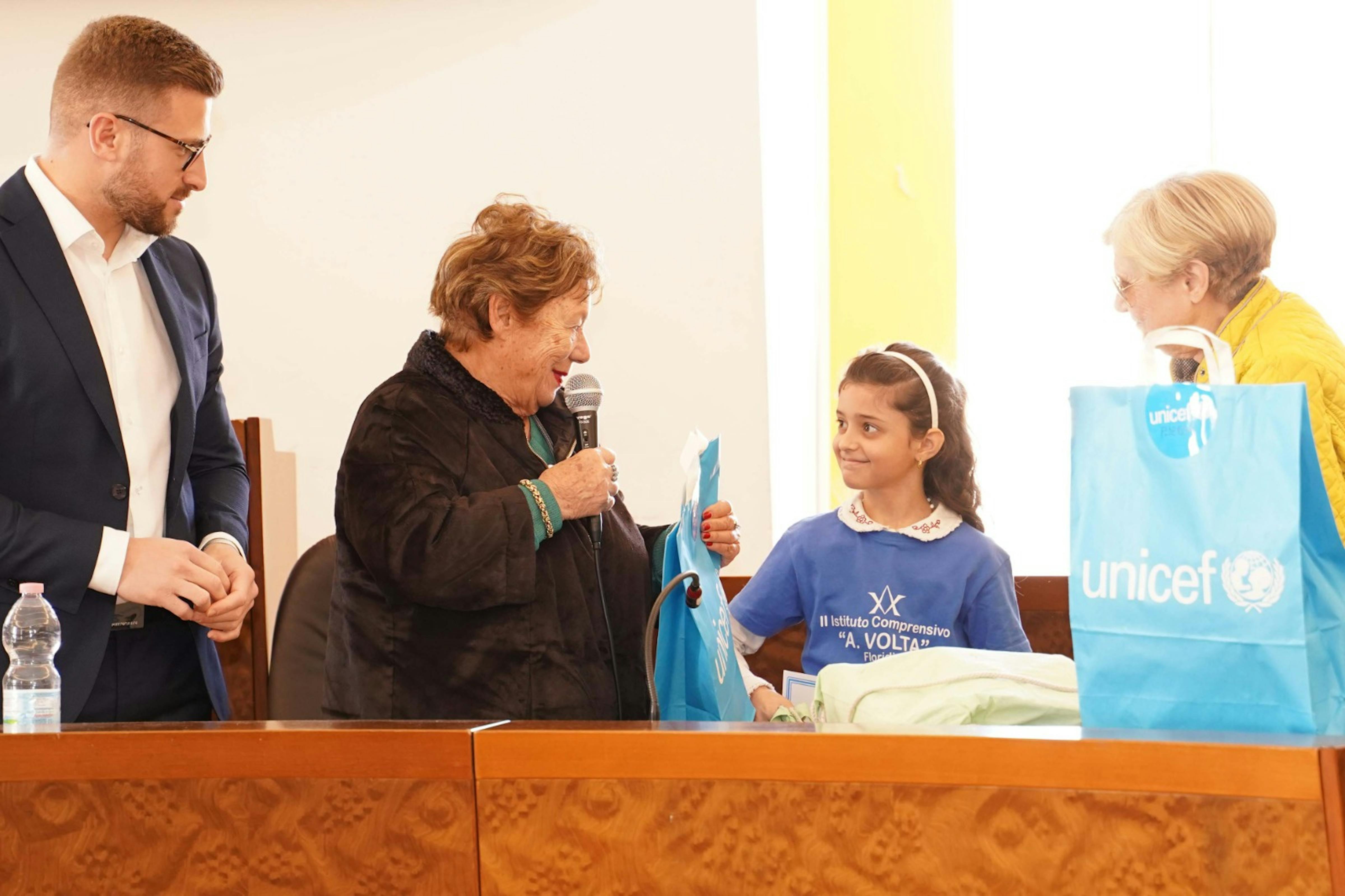Un momento dell'evento tenutosi a Siracusa alla presenza della Presidente dell'UNICEF Italia, Carmela Pace