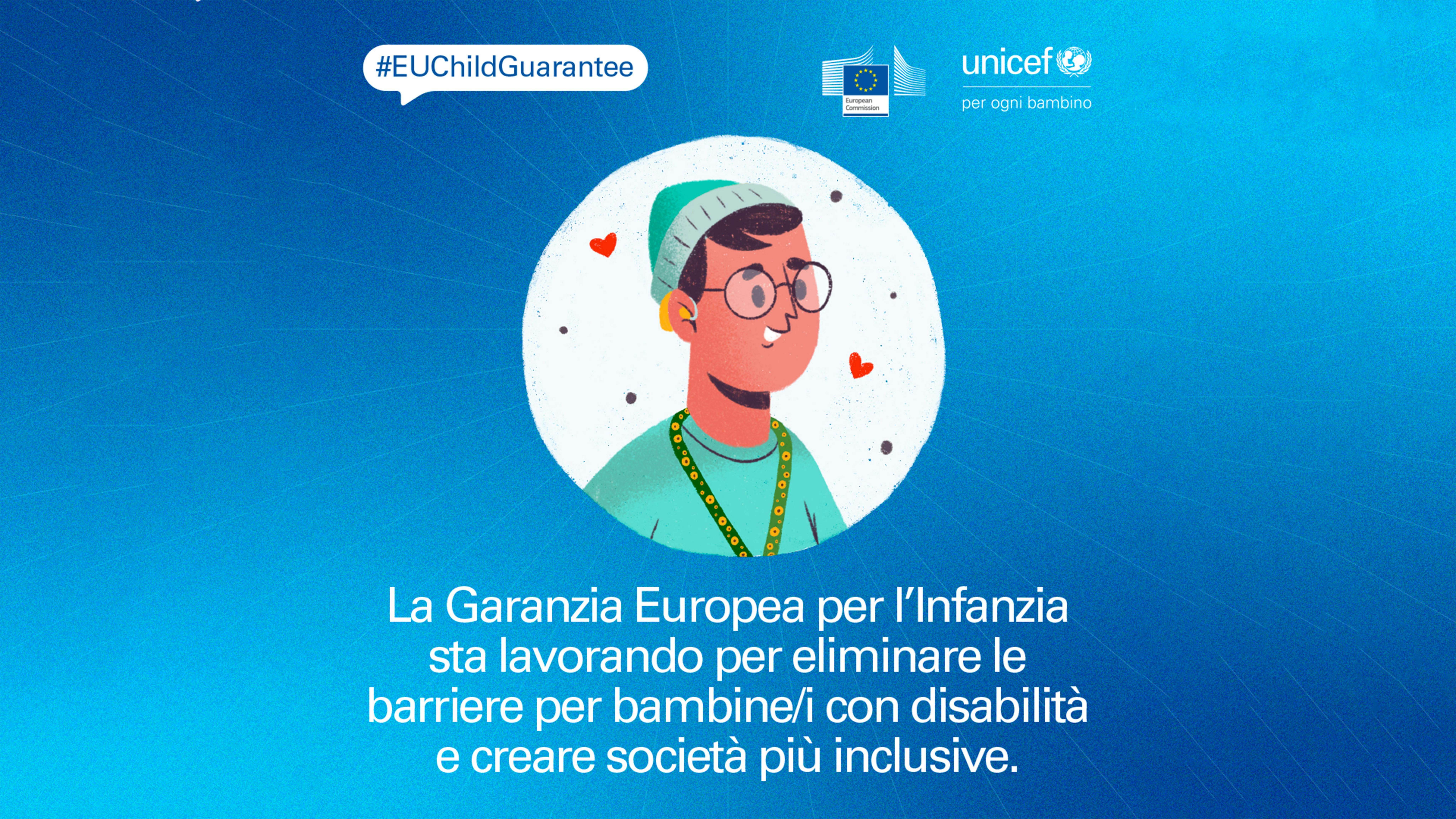 Infografiche Child Guarantee inclusività