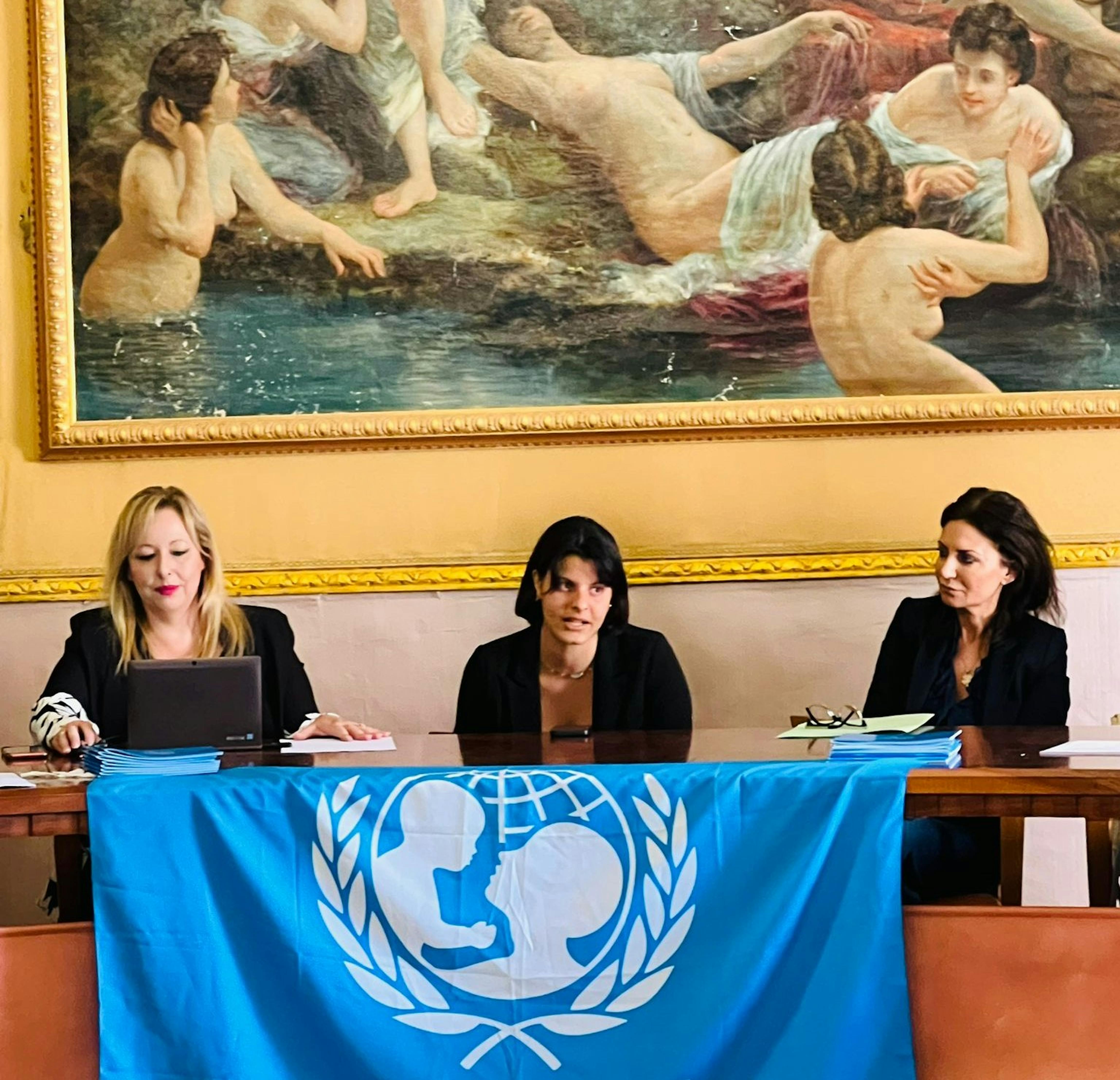 La commissione Provinciale da sx Elisa Mandarà, Paola La Terra, Giorgia Iurato