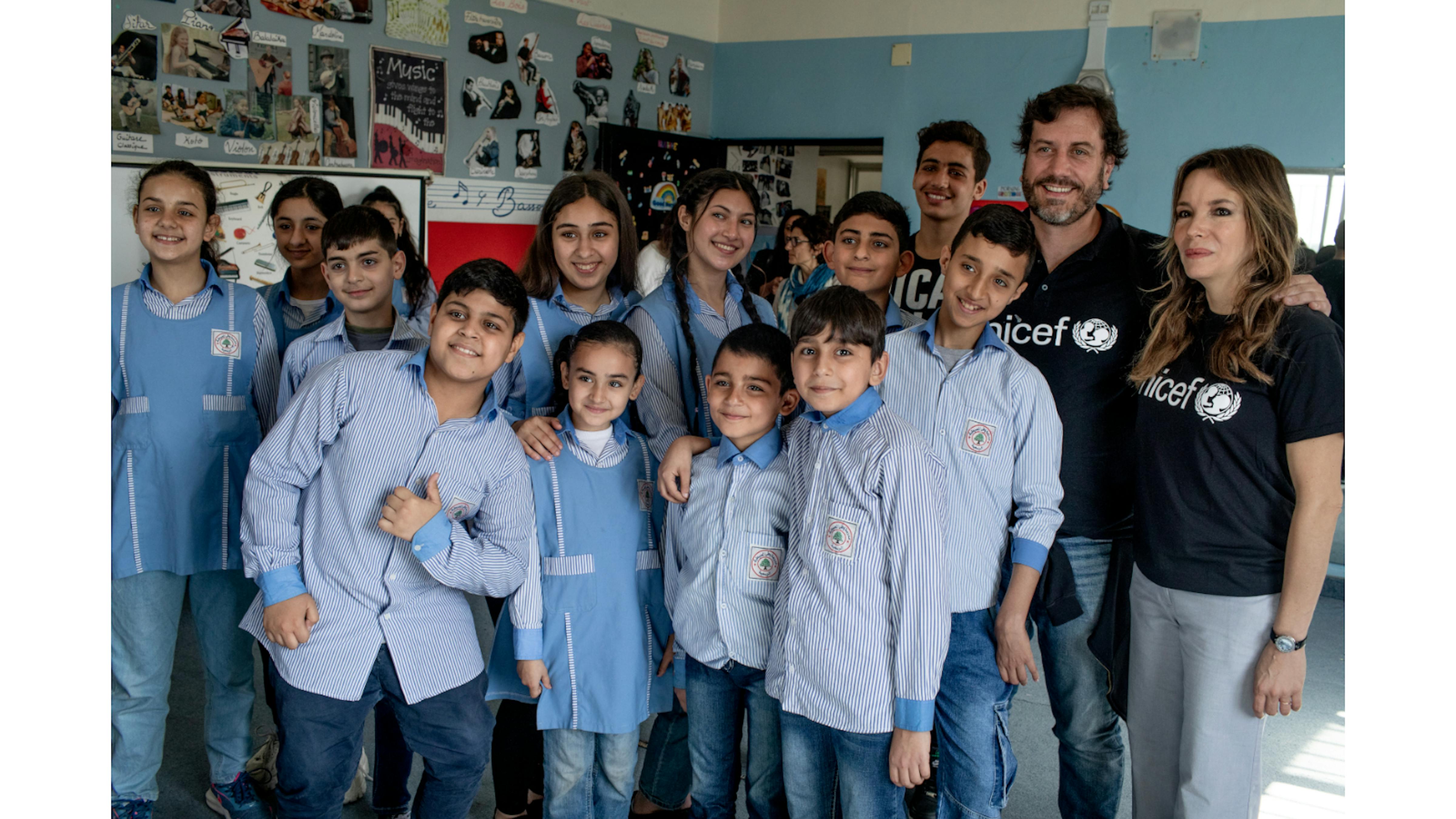 Un momento della missione di Simona Sparaco in Libano con l'UNICEF - © Valerio Bispuri