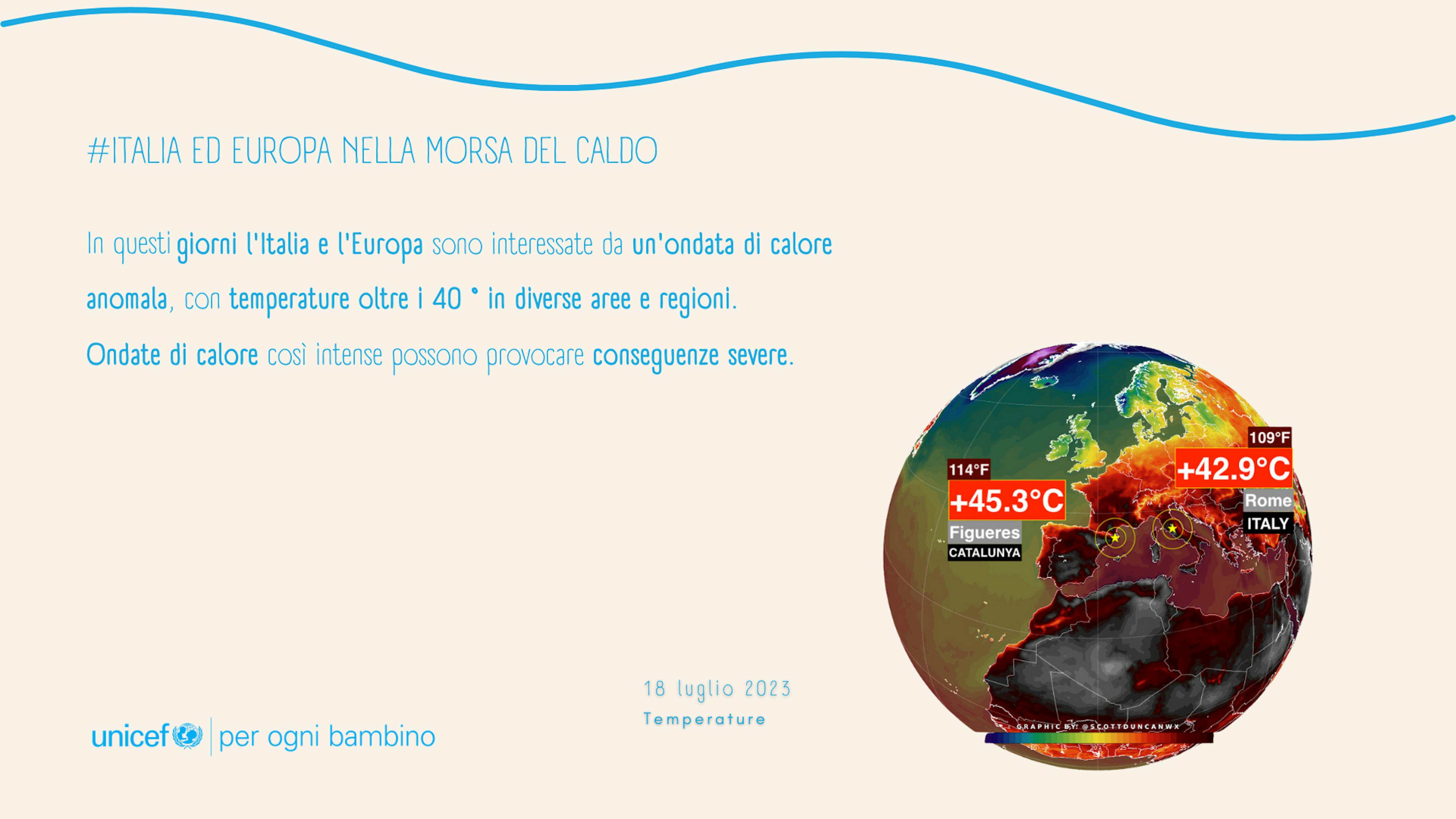 Italia ed Europa nella morsa del caldo