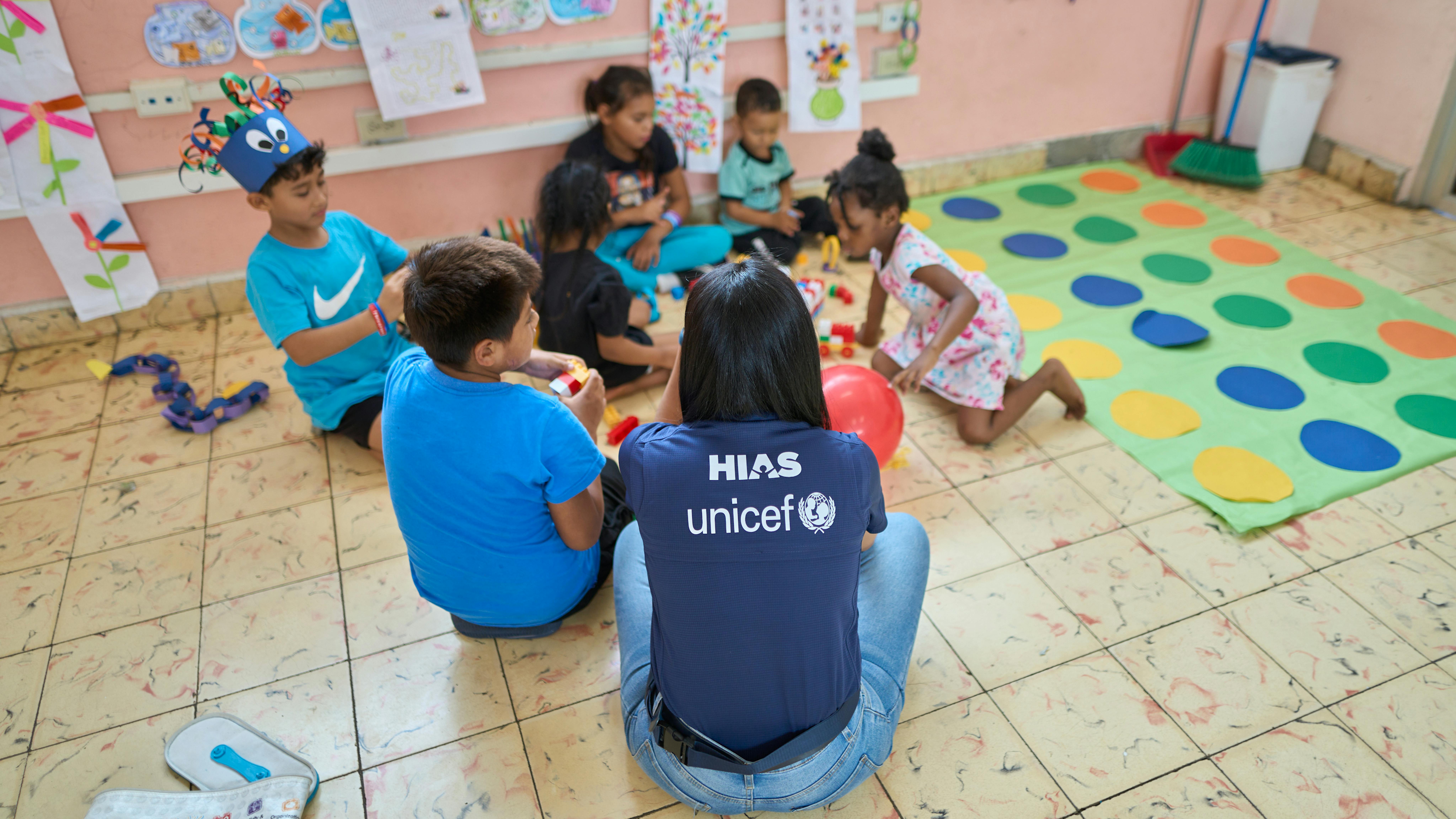 Panama Hogar Medalla Milagrosa, David, Chiriquí  in uno spazio a misura di bambino dell’UNICEF, creato appositamente per fornire supporto psicosociale