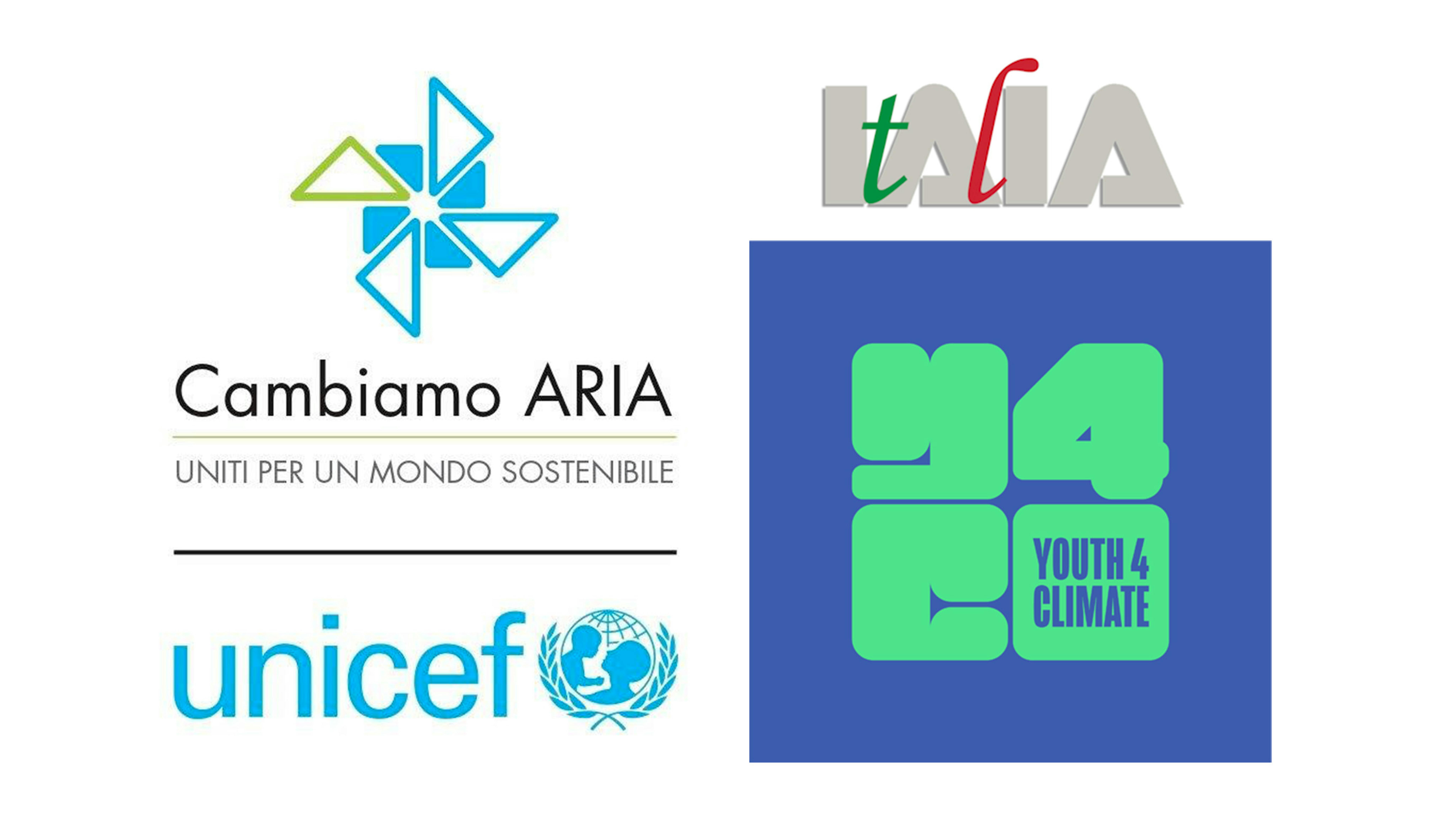 Loghi cambiamo aria, youth 4 climate e italia