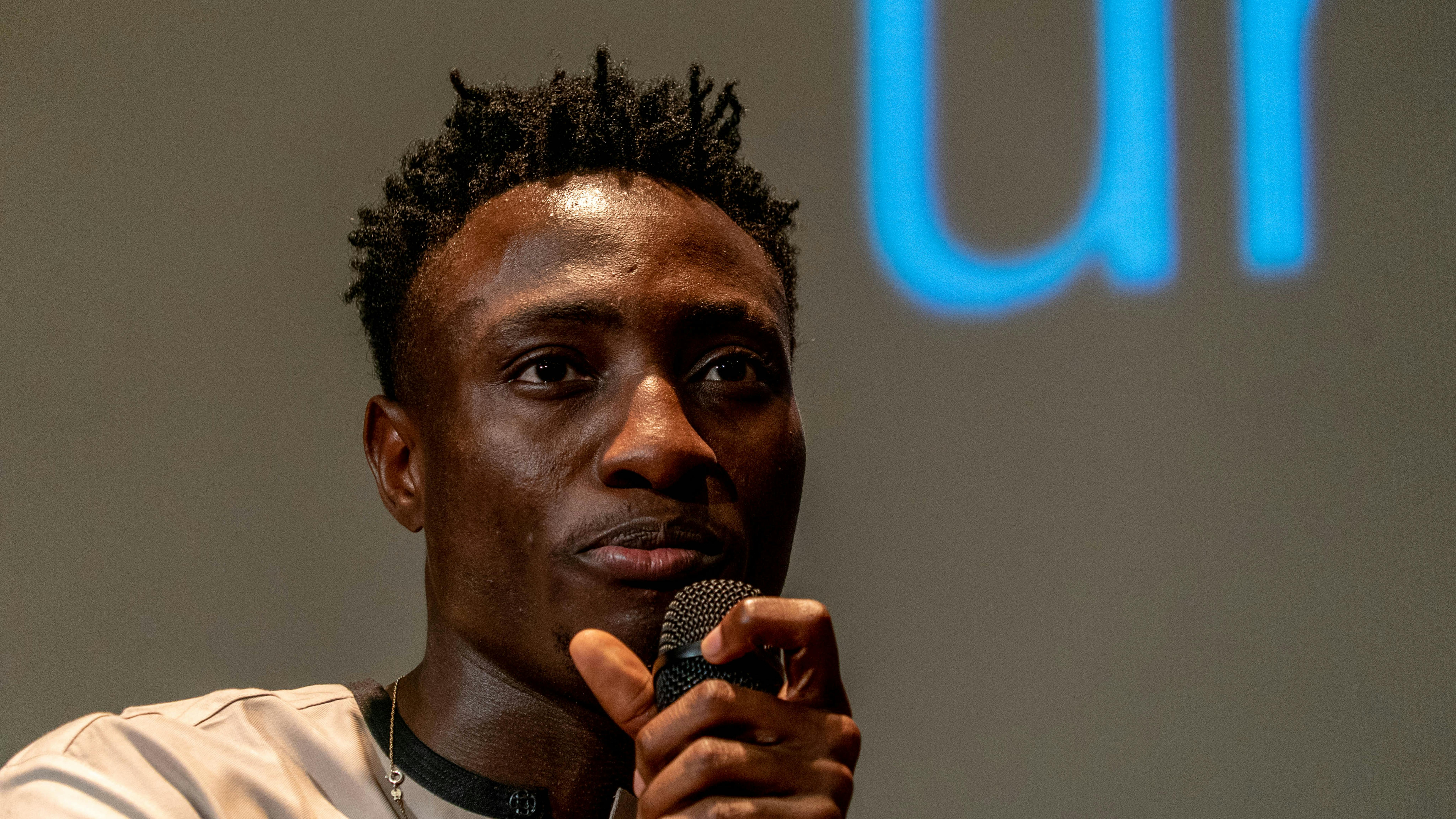 David Joseph, attivista per UNICEF ECARO, dopo la proiezione cinematografica