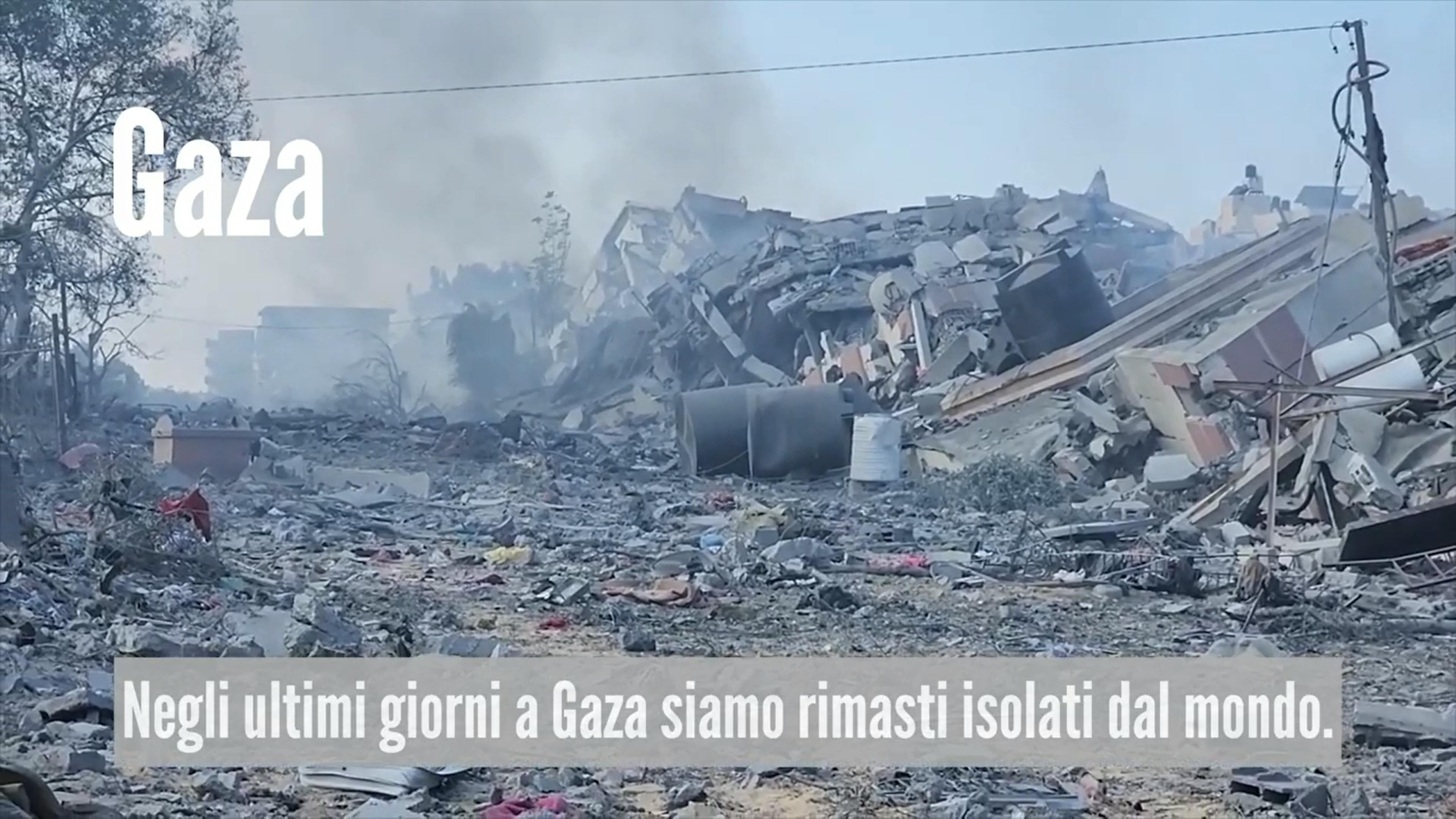 Striscia di Gaza - foto screen video