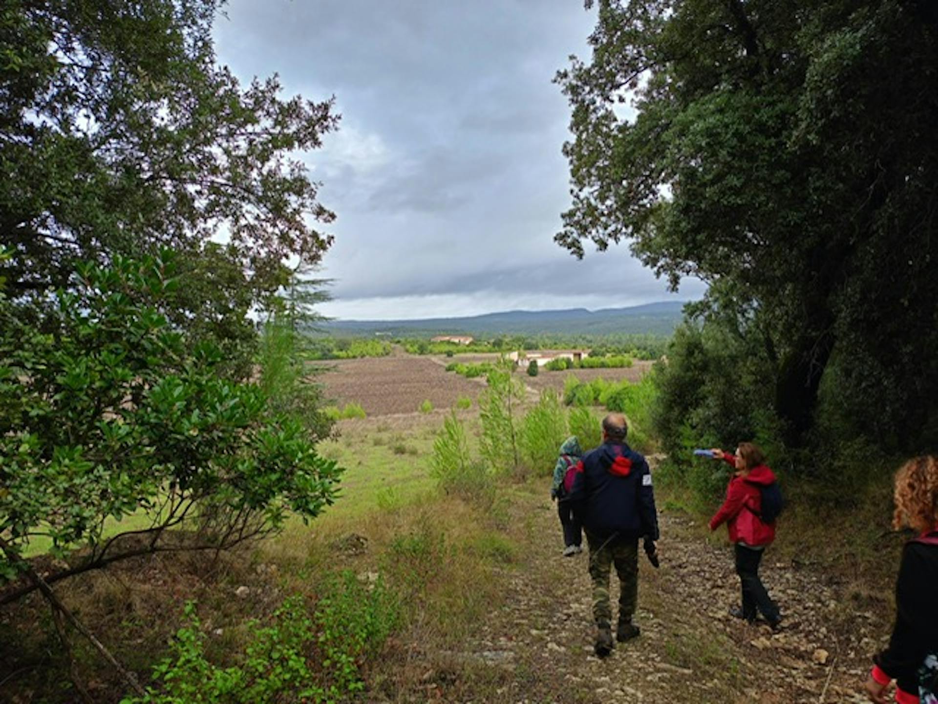 Panorama dei sentieri di 