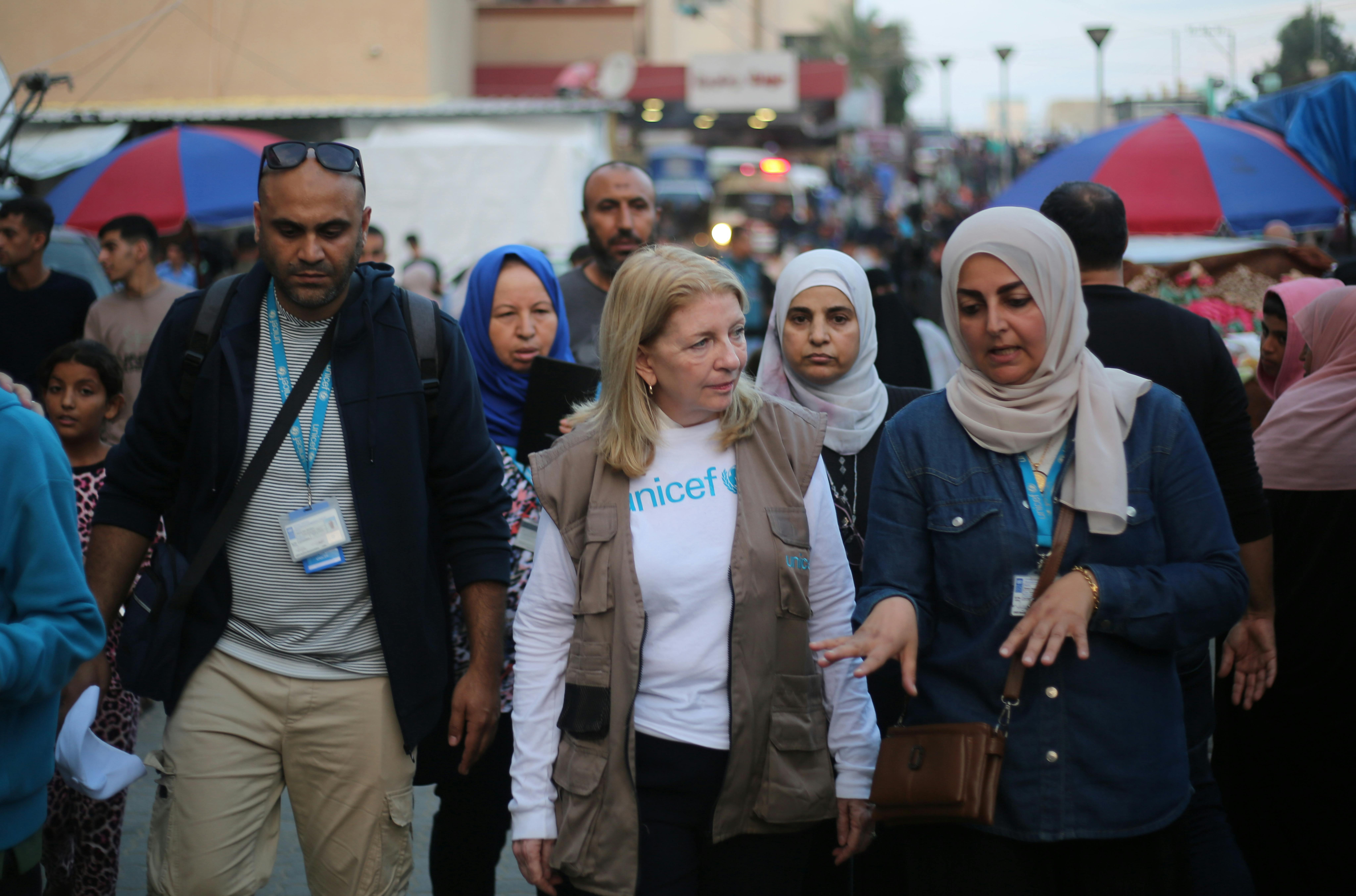 Catherine Russell, Direttore generale UNICEF sulla sua missione a Gaza:ù 
