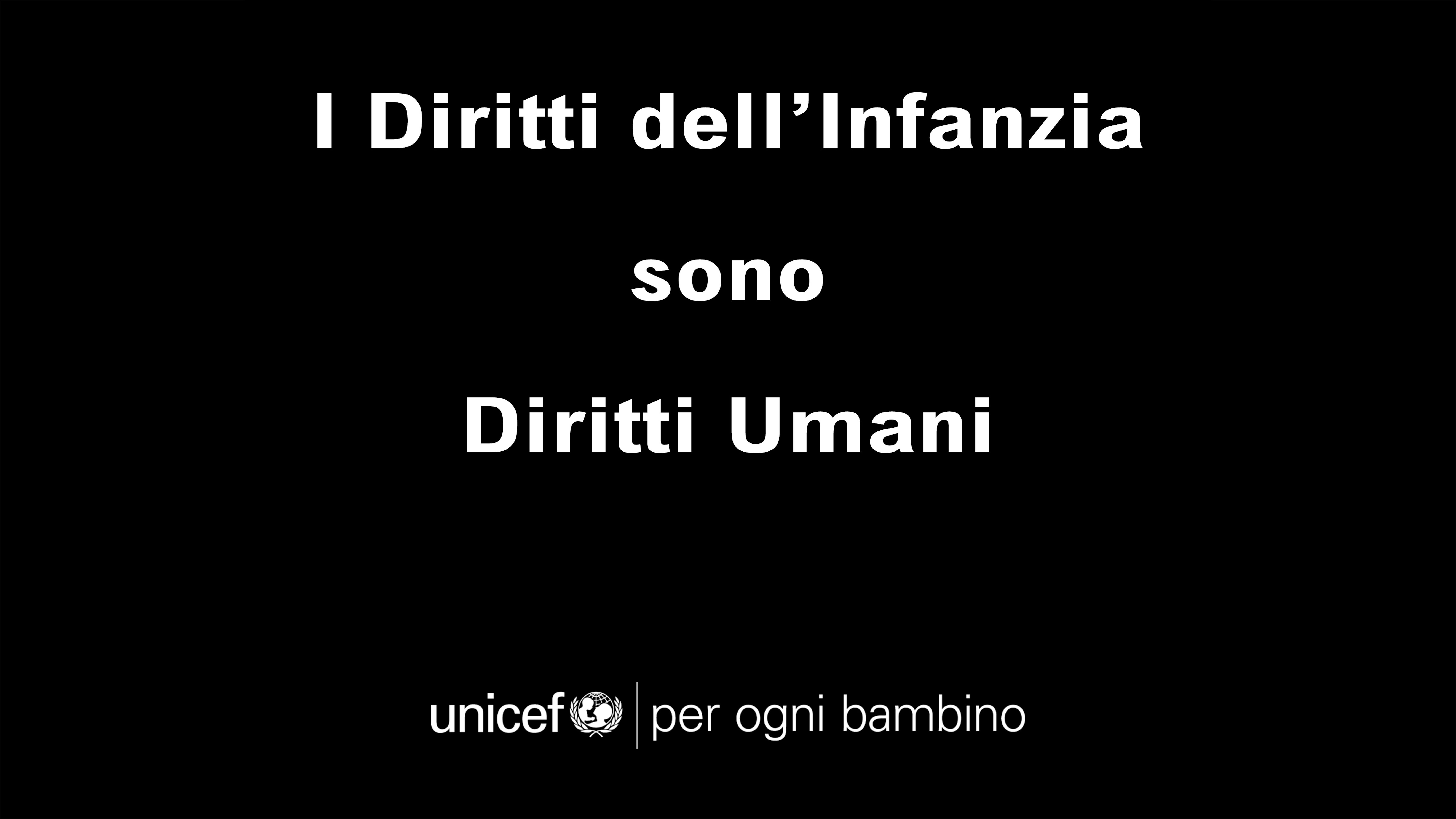 I diritti dei bambini sono diritti umani