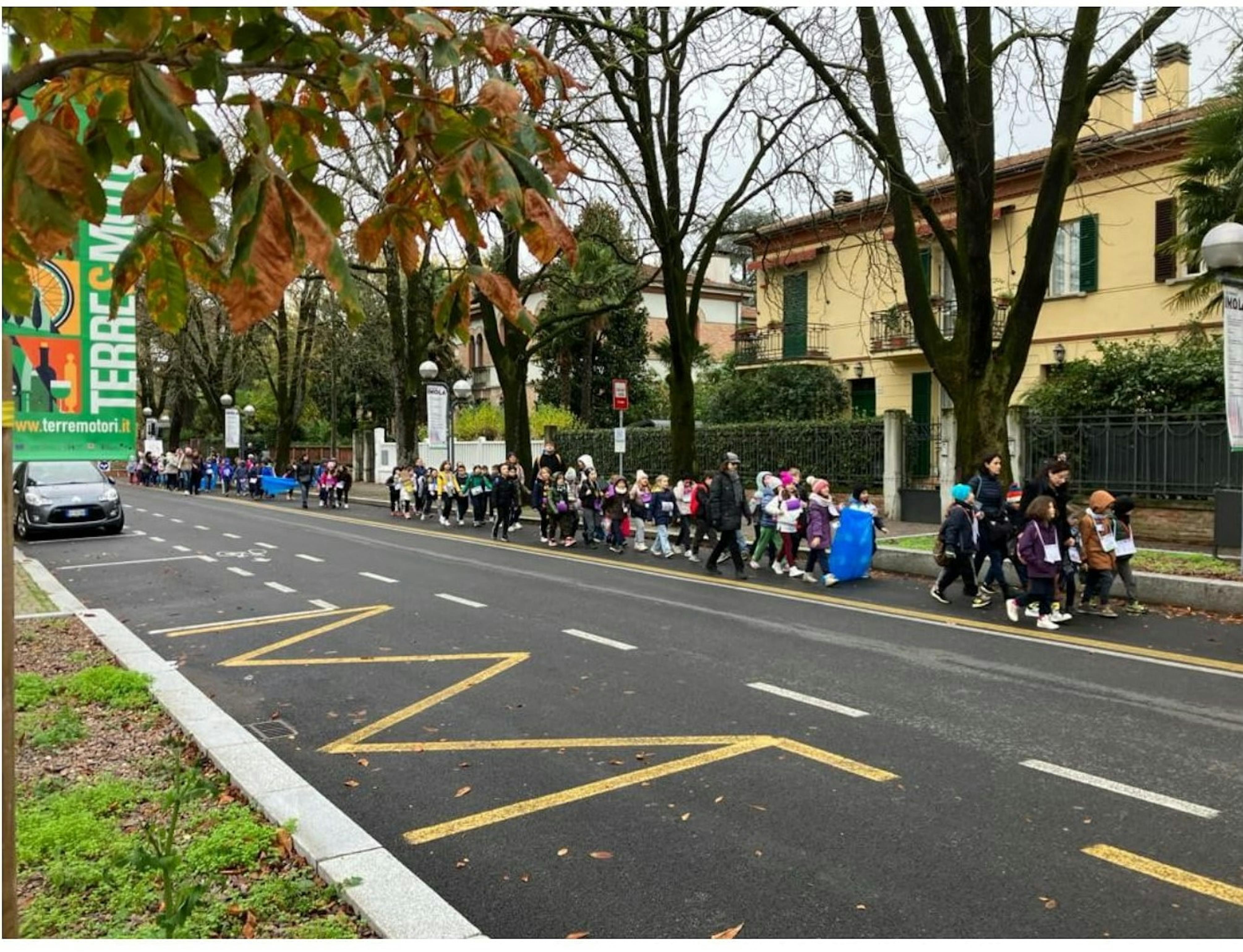 Gli alunni in corteo ad Imola