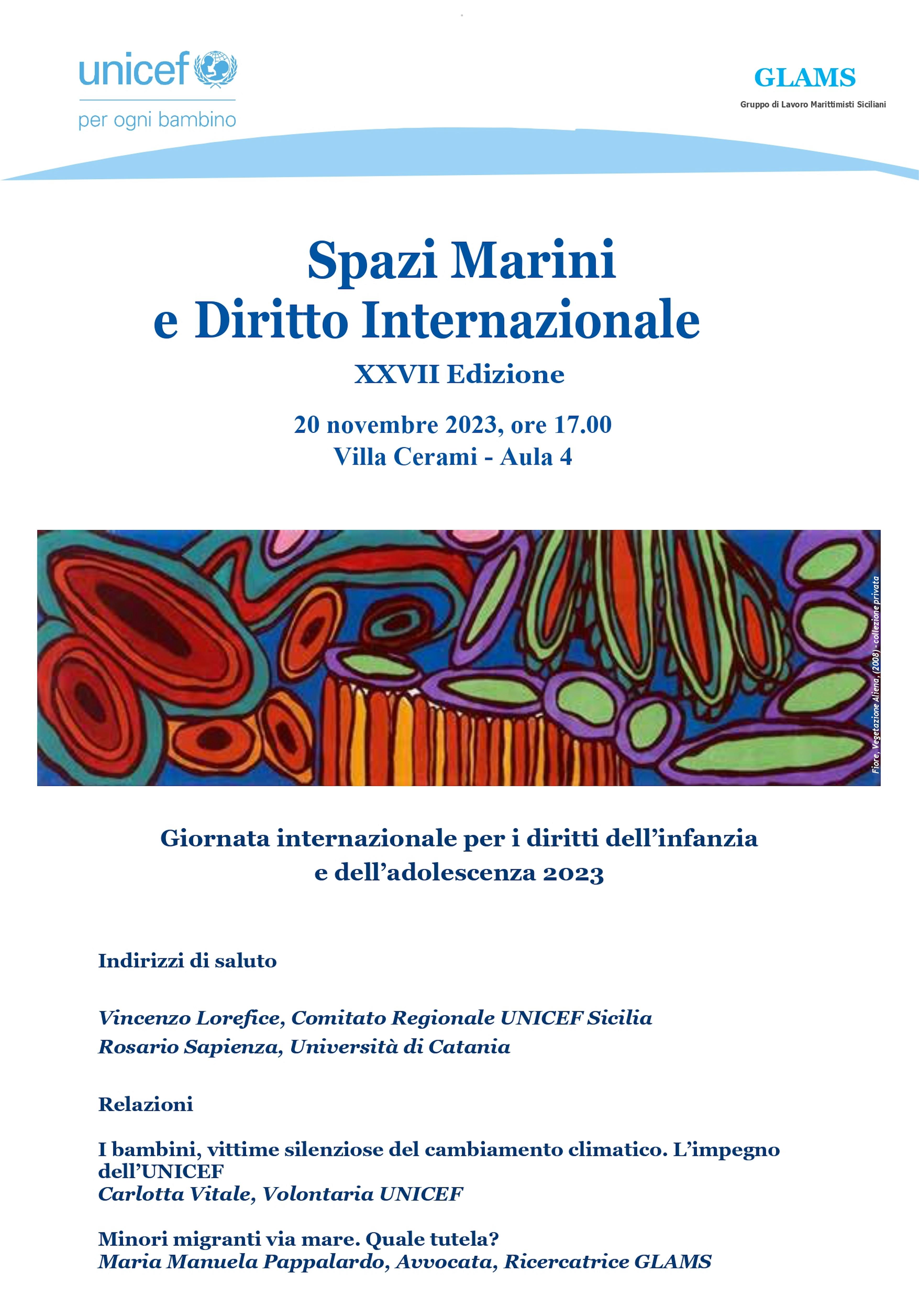 Locandina Spazi Marini e Diritto Internazionale