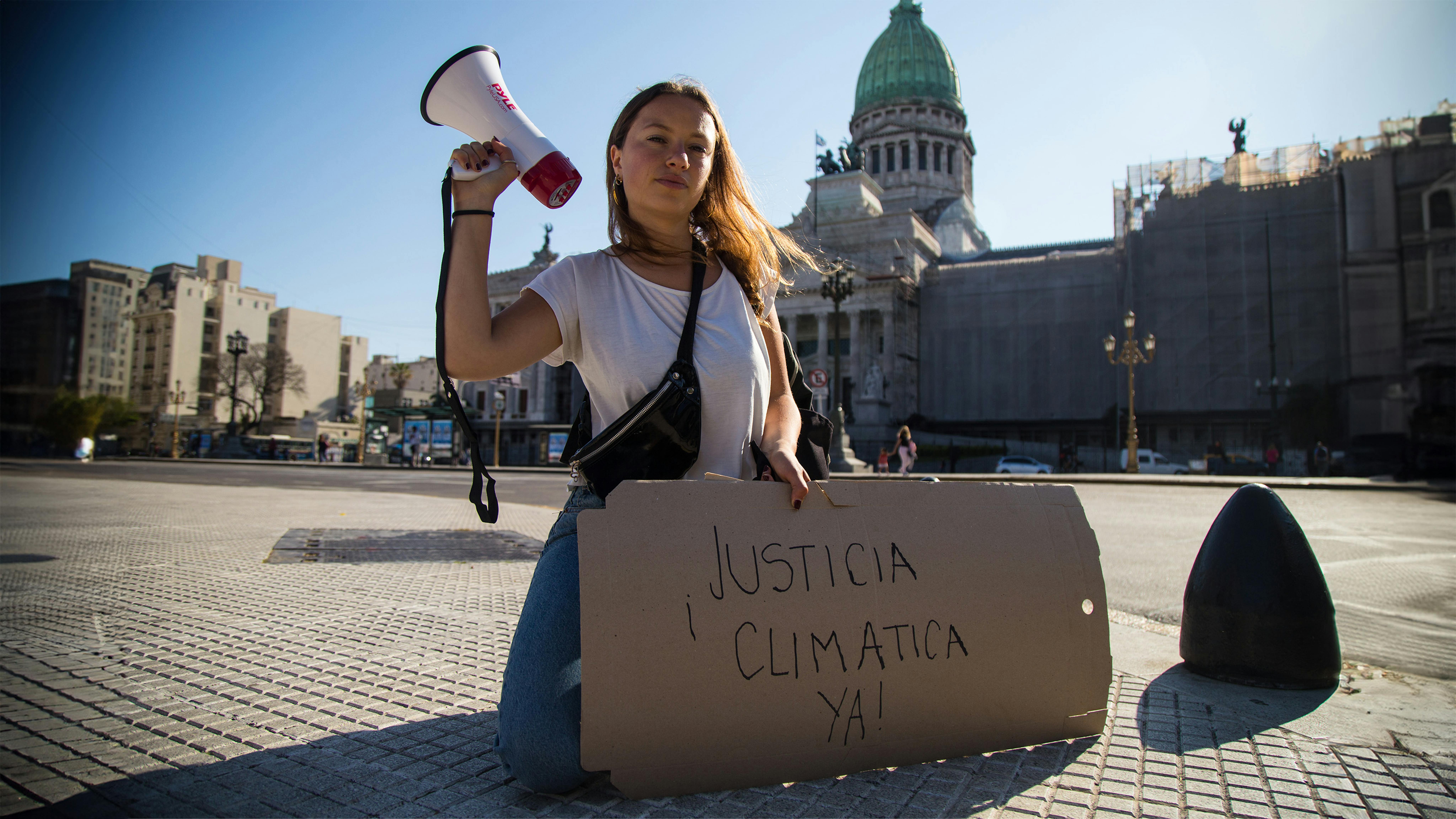 Una giovane studente argentina