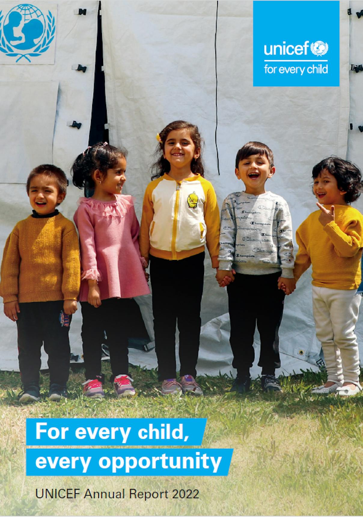 Copertina UNICEF Annual Report 2022